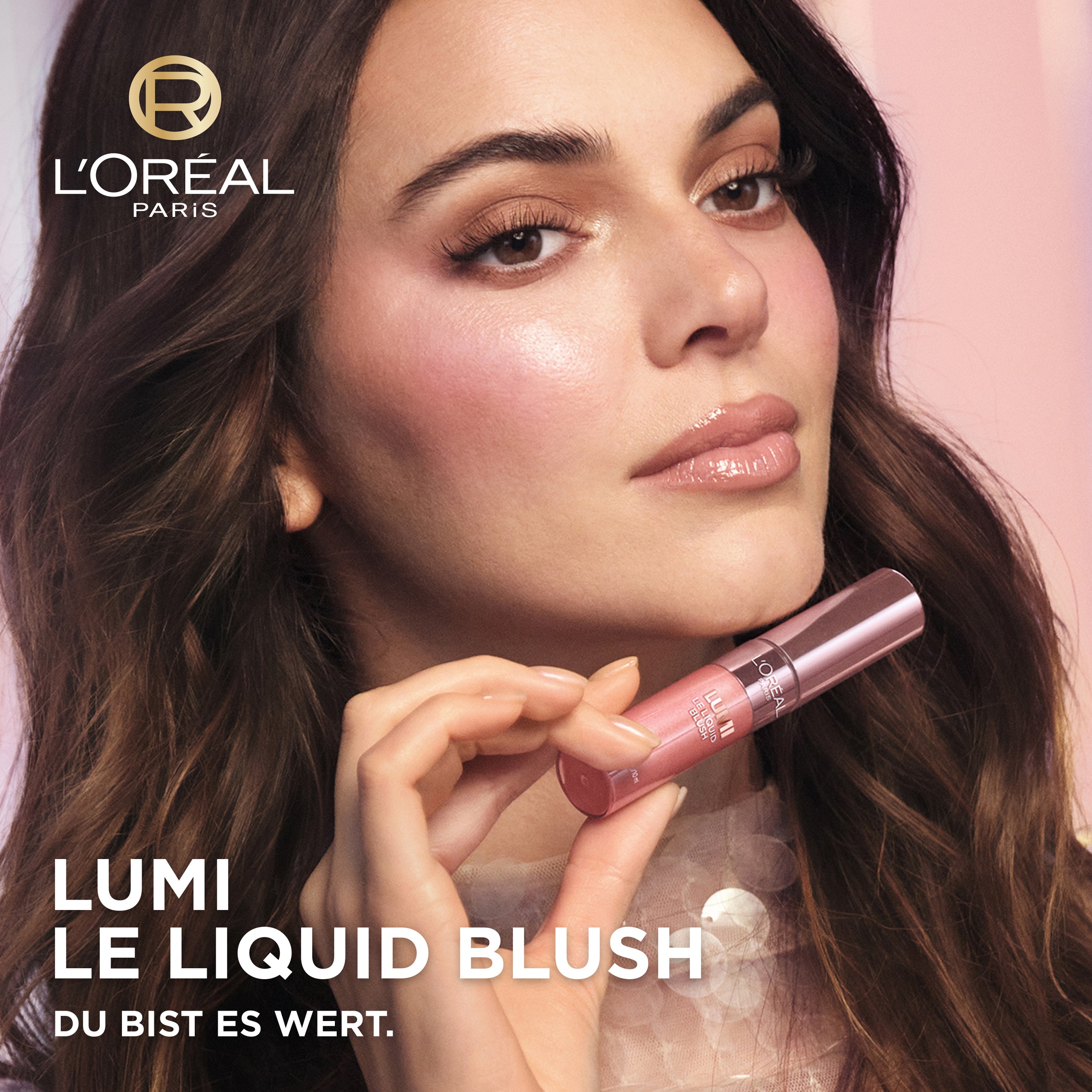 L'ORÉAL PARIS Rouge »LUMI LE LIQUID BLUSH GLOWY« schimmernde, intensive Farbe