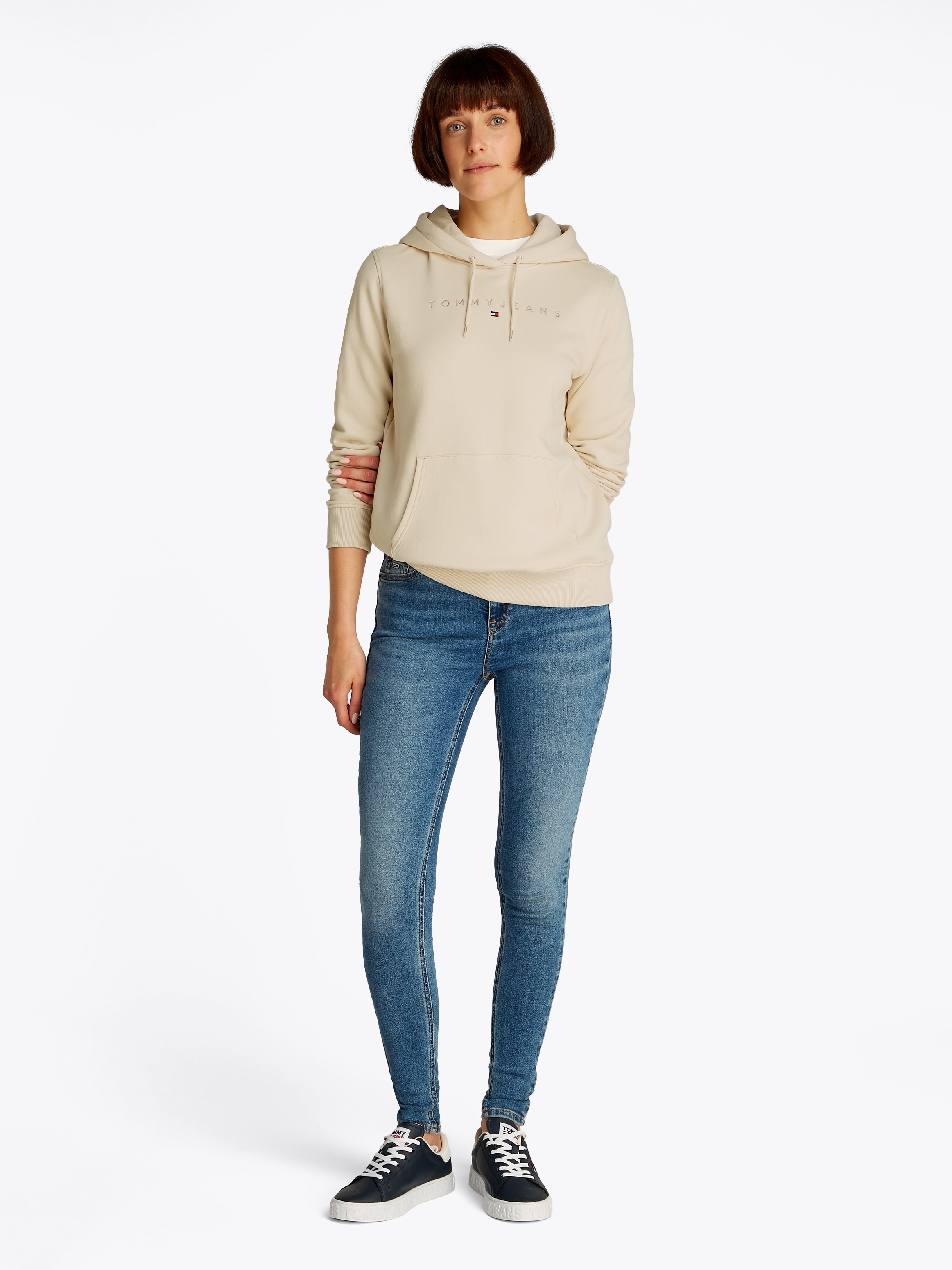 Tommy Jeans Hoodie »TJW REG TONAL LINEAR HOODIE EXT«, mit Kängurutasche, Logoschriftzug