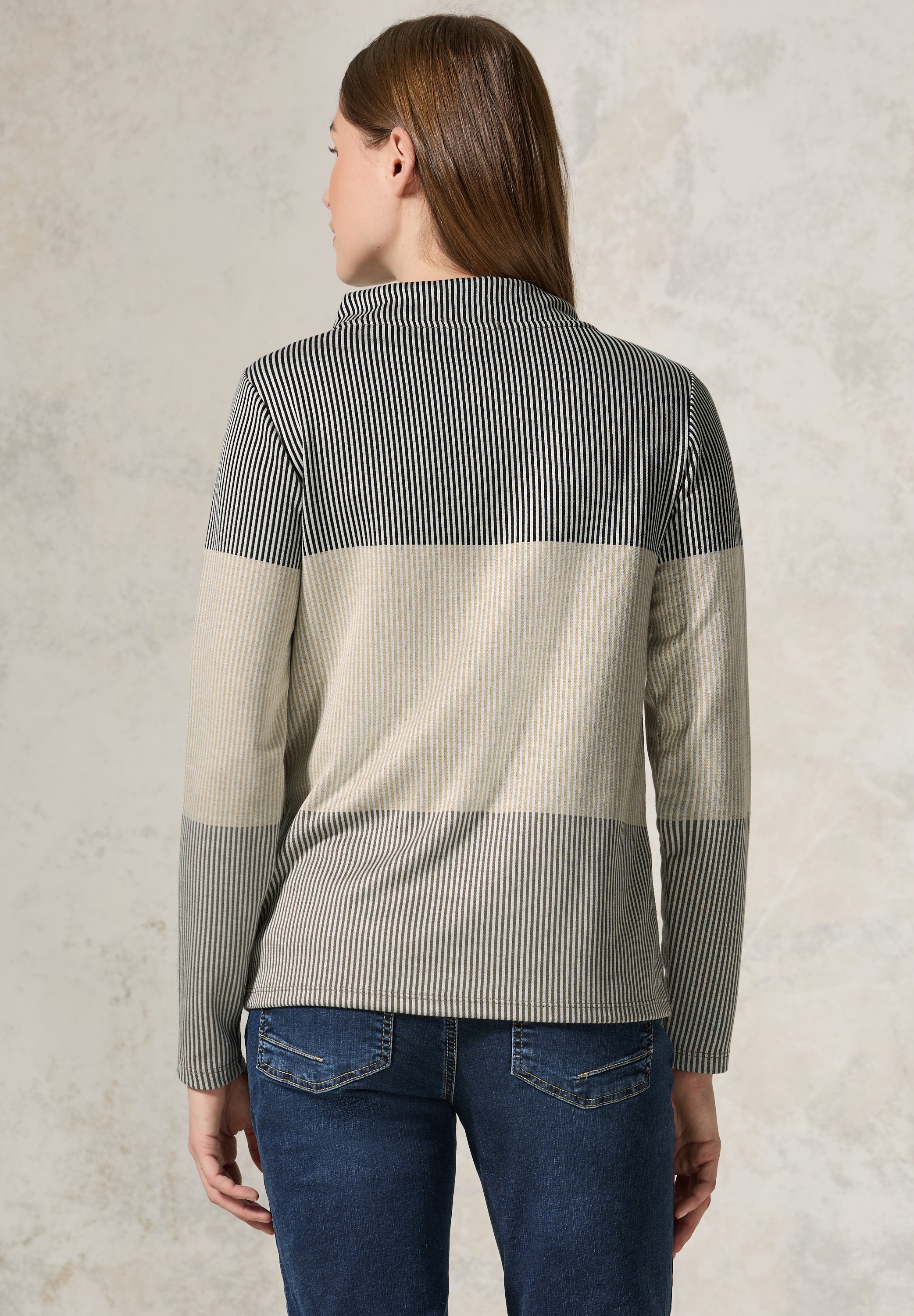 Cecil Langarmshirt, aus strecthigem Viskosematerial