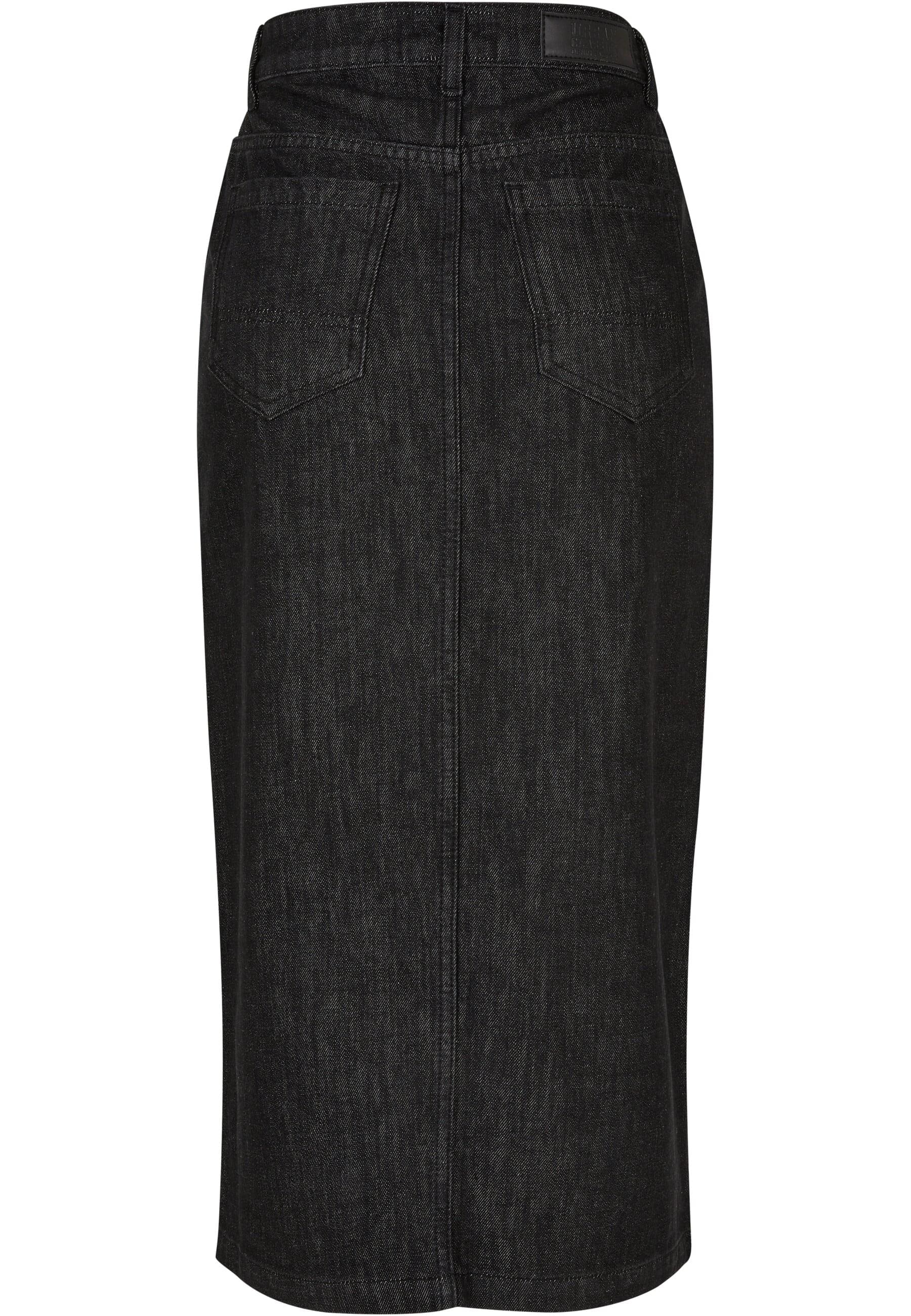 URBAN CLASSICS Jerseyrock »Urban Classics Damen Ladies Midi Denim Skirt«, (1 tlg.)