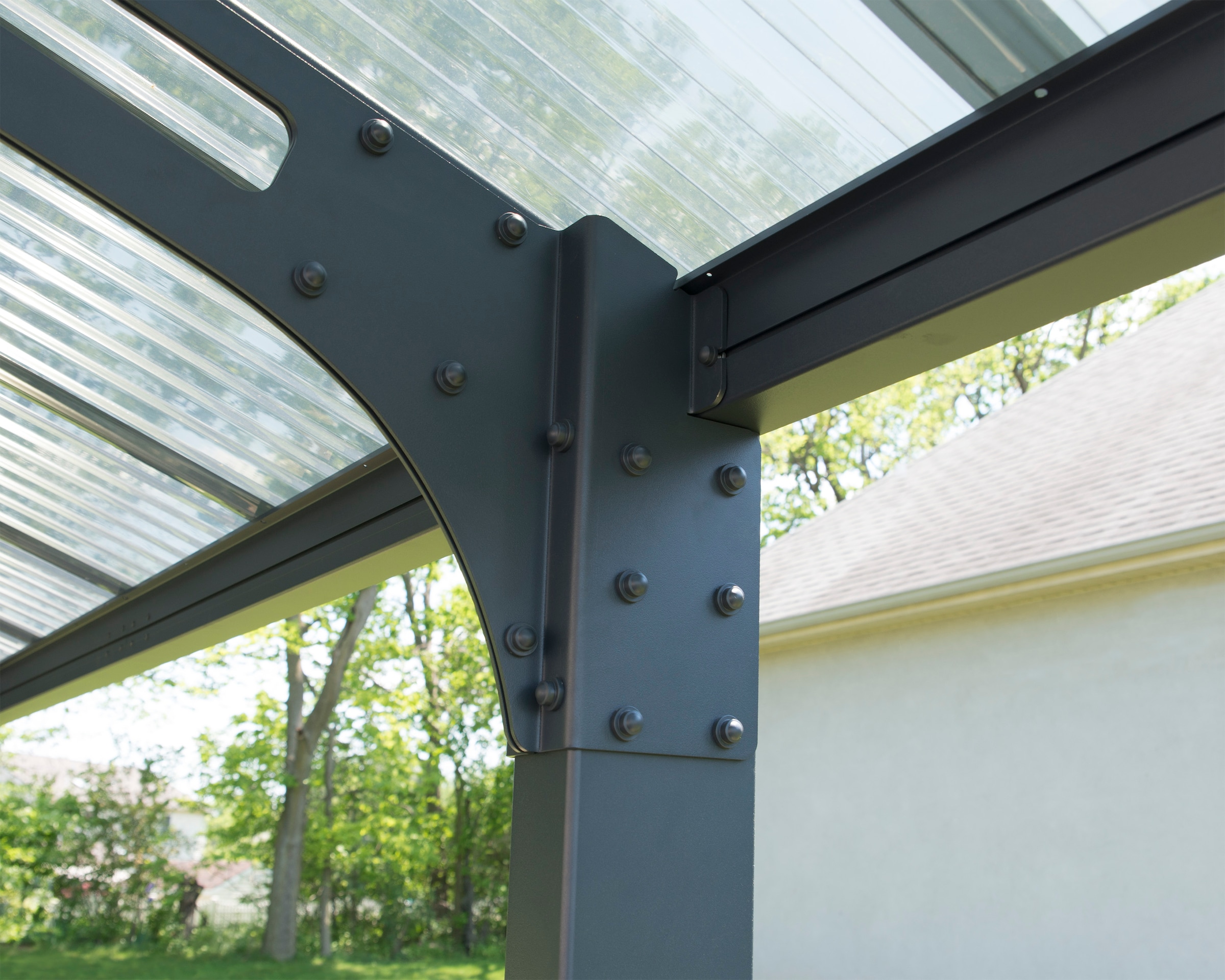Palram - Canopia Einzelcarport »Arizona«, Aluminium, 260 cm, Anthrazit, 100% UV-geschützt