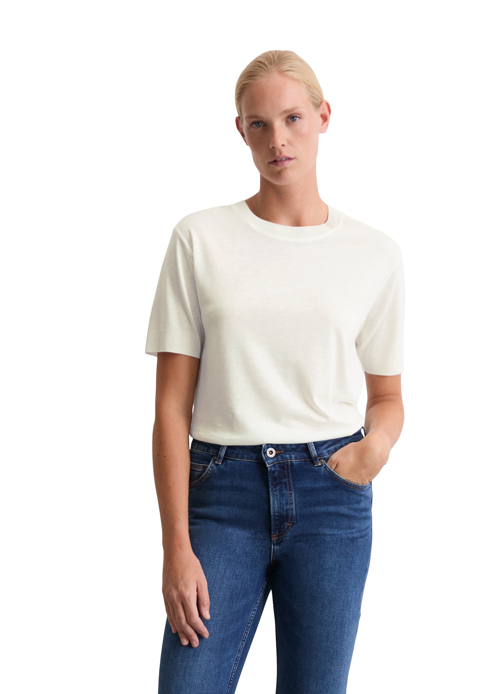 Marc OPolo T-Shirt "aus TENCEL™ Lyocell-Baumwolle-Mix" günstig online kaufen