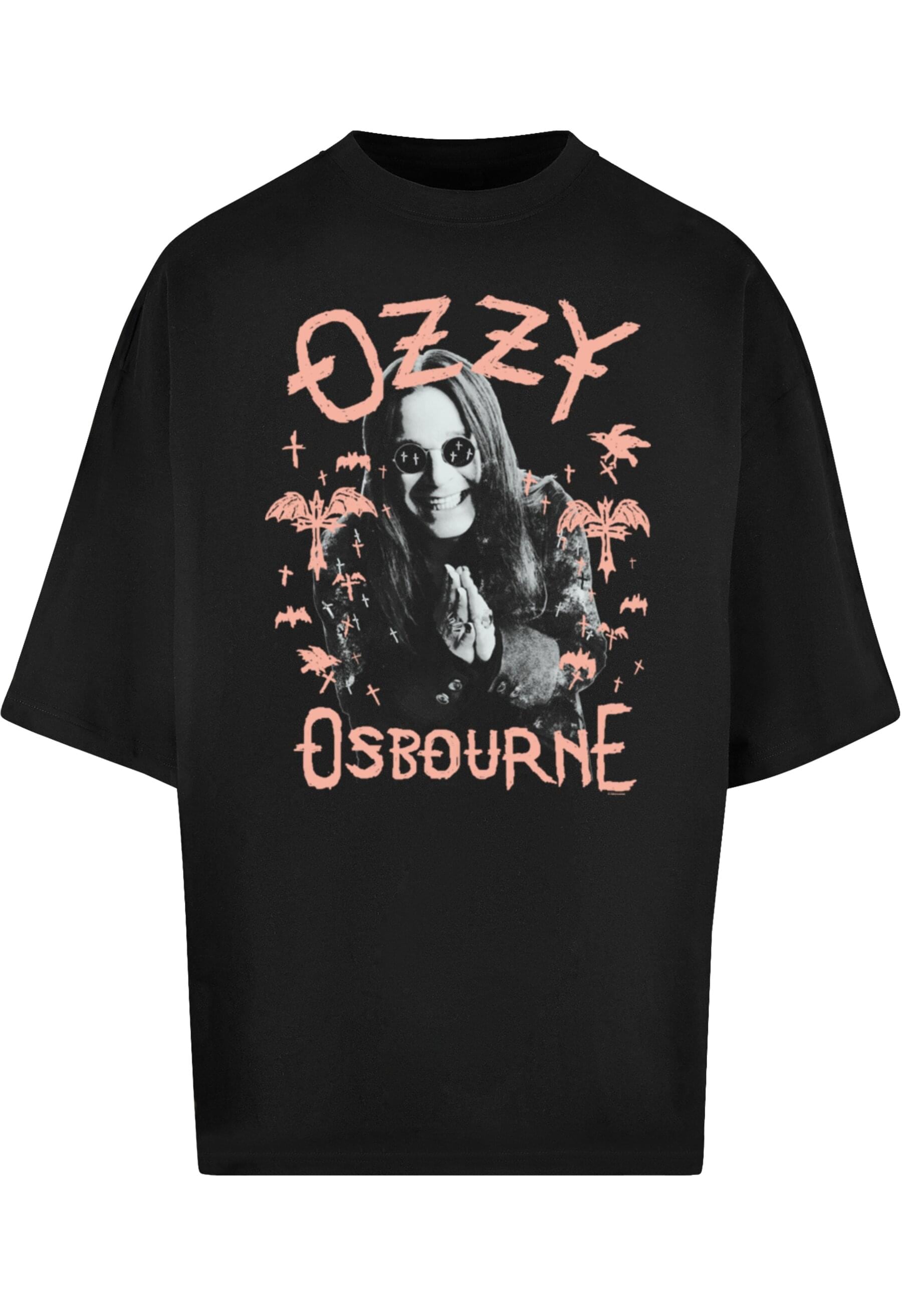 Merchcode T-Shirt "Merchcode Ozzy Osbourne - Pink Bat Huge Tee" 1 Stk. günstig online kaufen