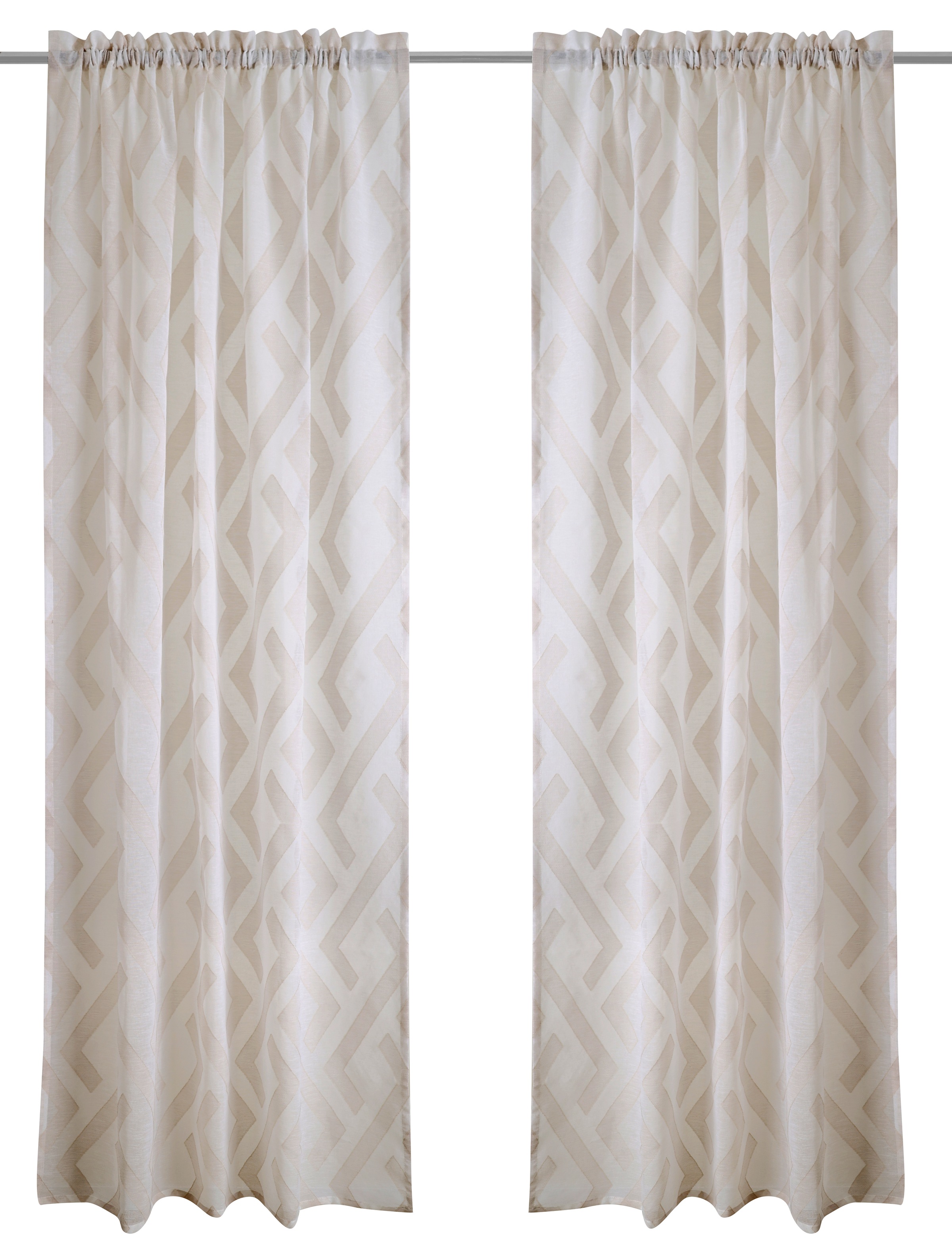 Bruno Banani Gardine "Lynn" Stangendurchzug 1 Stk. tlg. schöner Schal, Sche günstig online kaufen