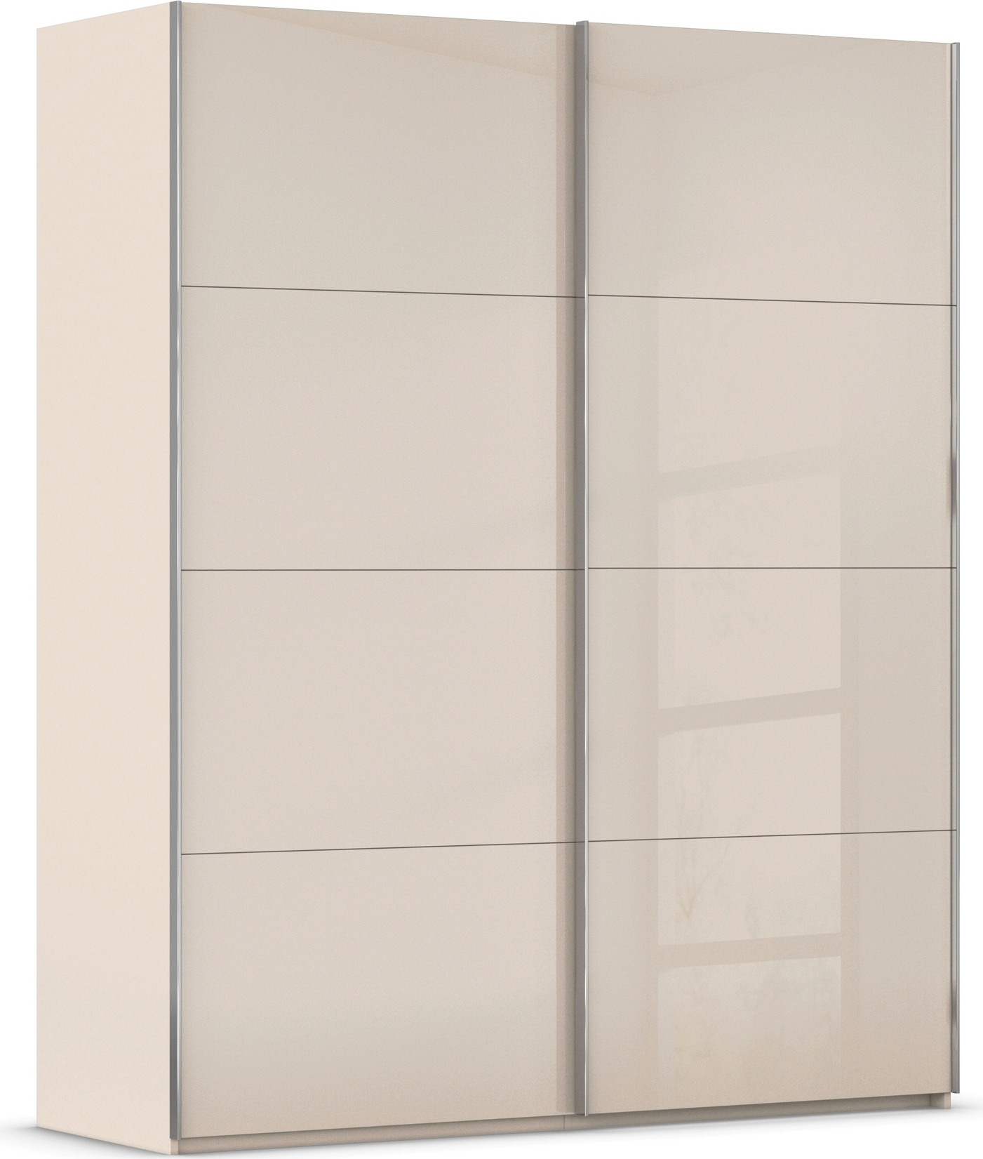 rauch Schwebetürenschrank "Kleiderschrank Schrank Garderobe Schlafzimmerschrank SCALE-FYRA" edle viergeteilte Türen mit Glas-Front viele Farben MADE IN GERMANY