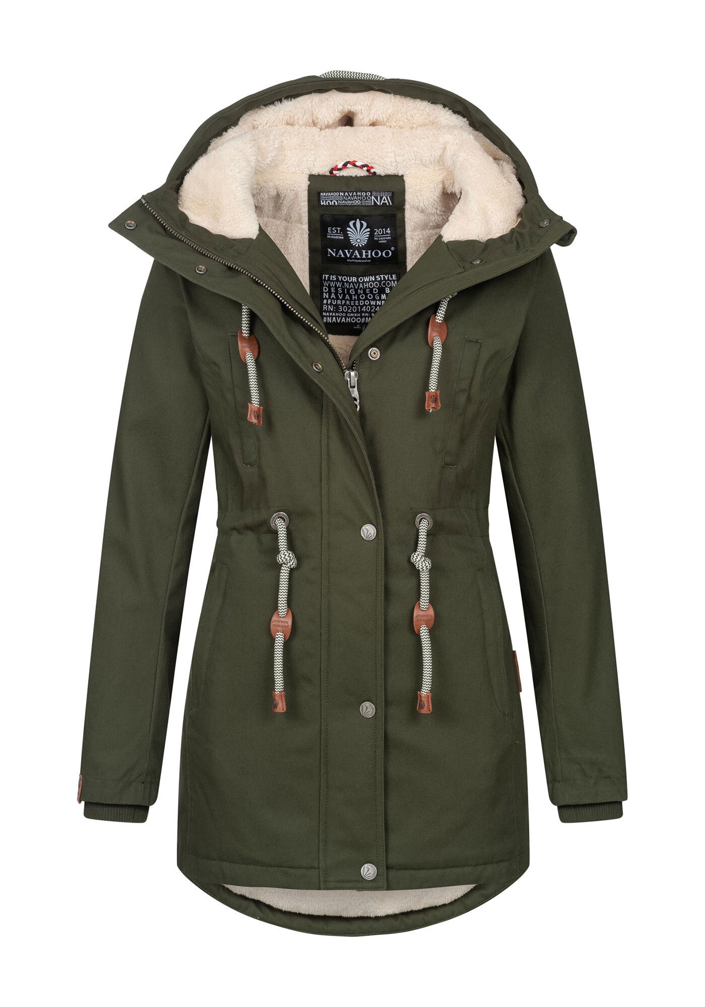 Navahoo Winterjacke »Ireliaa«, mit warmen Teddyfell