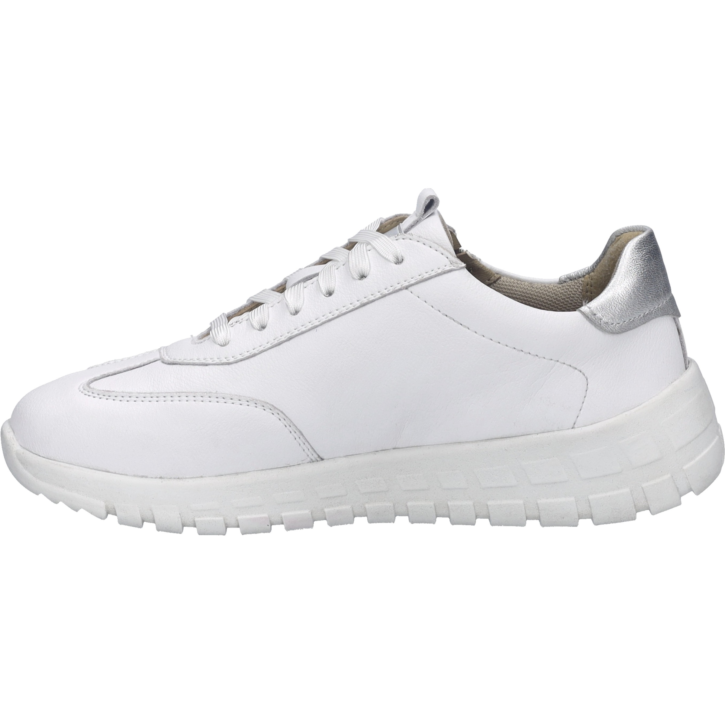 Sneaker JOSEF SEIBEL "Gabby 01, weiss-silber", Damen, Gr. 39, weiß (weiß, silber), Obermaterial: 100% Rindsleder Leather cow., Schuhe Sneaker 2