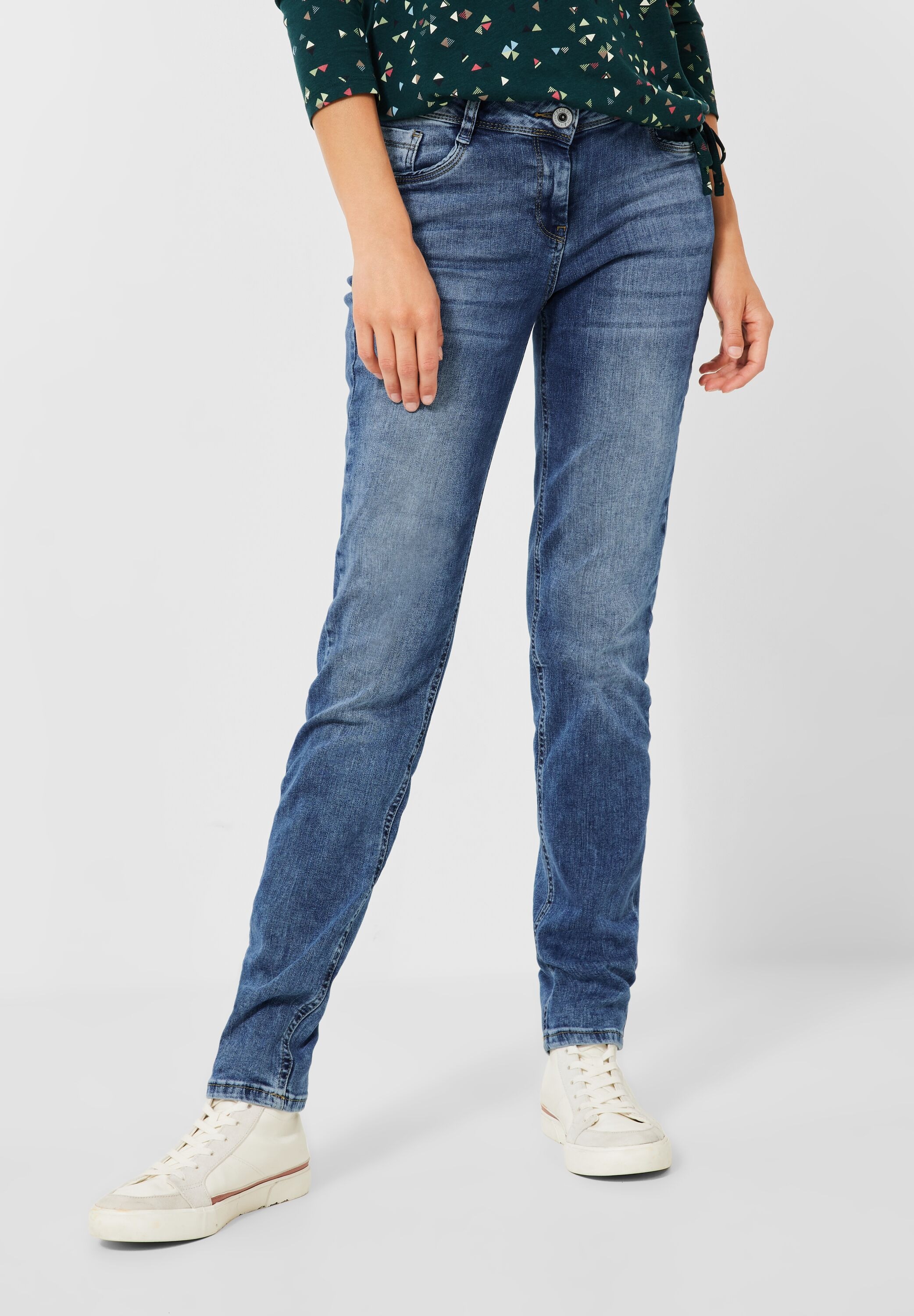Cecil Slim-fit-Jeans, Middle Waist