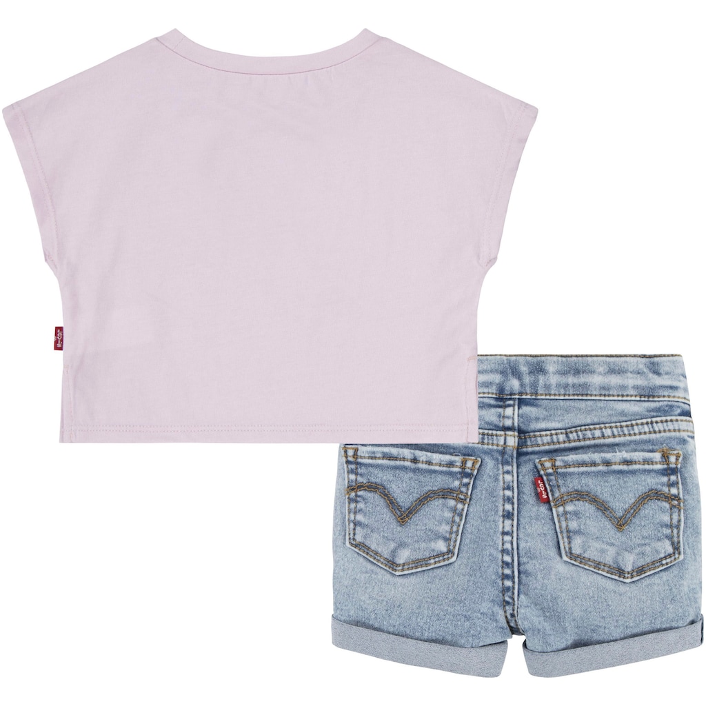 Levi's® Kids Shirt & Shorts, mit Blumen-Frontprint