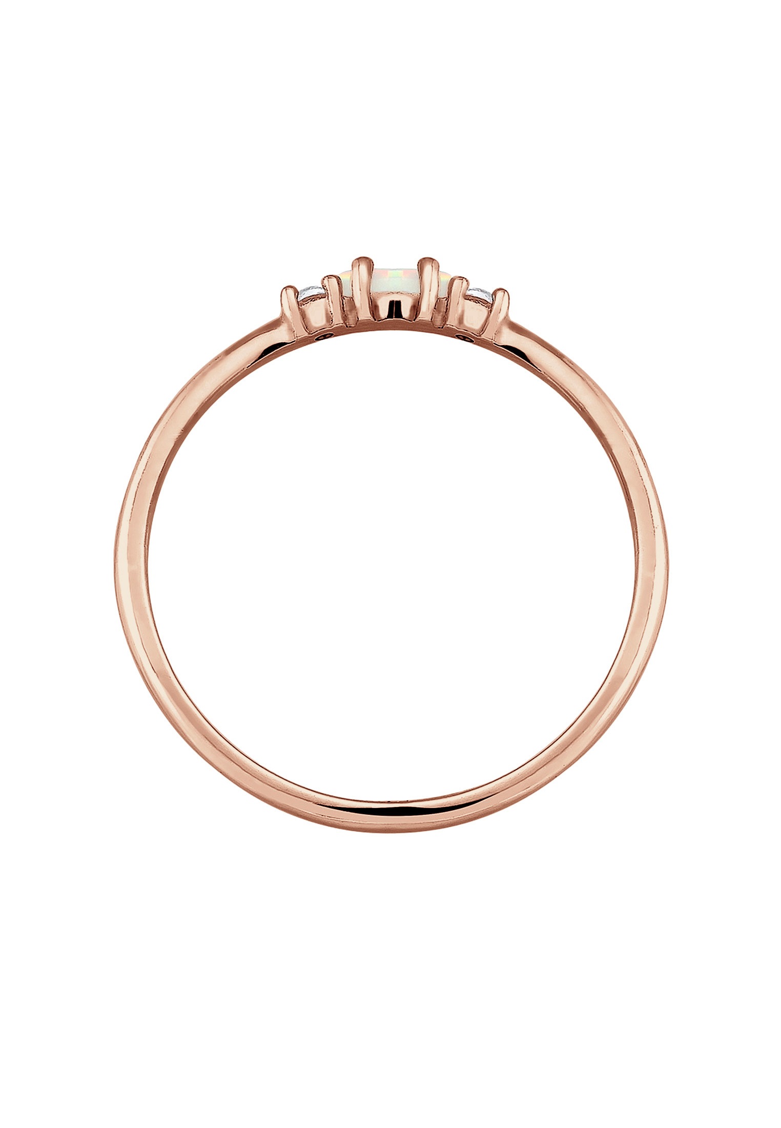 ELLI Opal Marquise Ring Rose Gold Size 58 2
