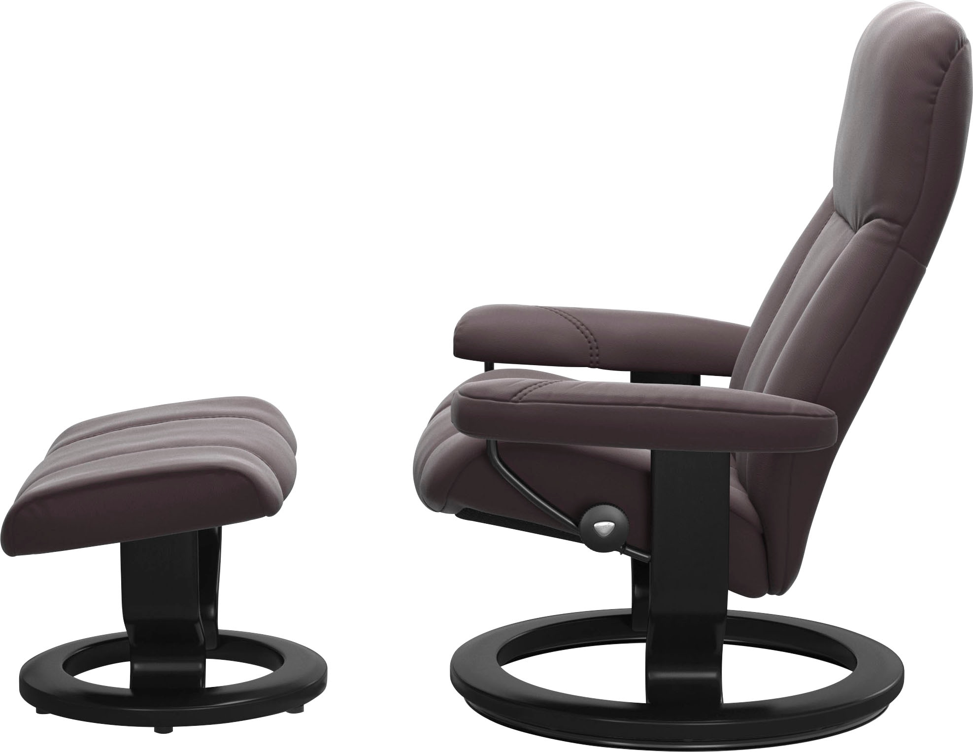 Gestell Schwarz Größe BAUR Base, Classic mit M, »Consul«, (Set, mit Relaxsessel Stressless® Hocker, mit | kaufen Hocker), Relaxsessel