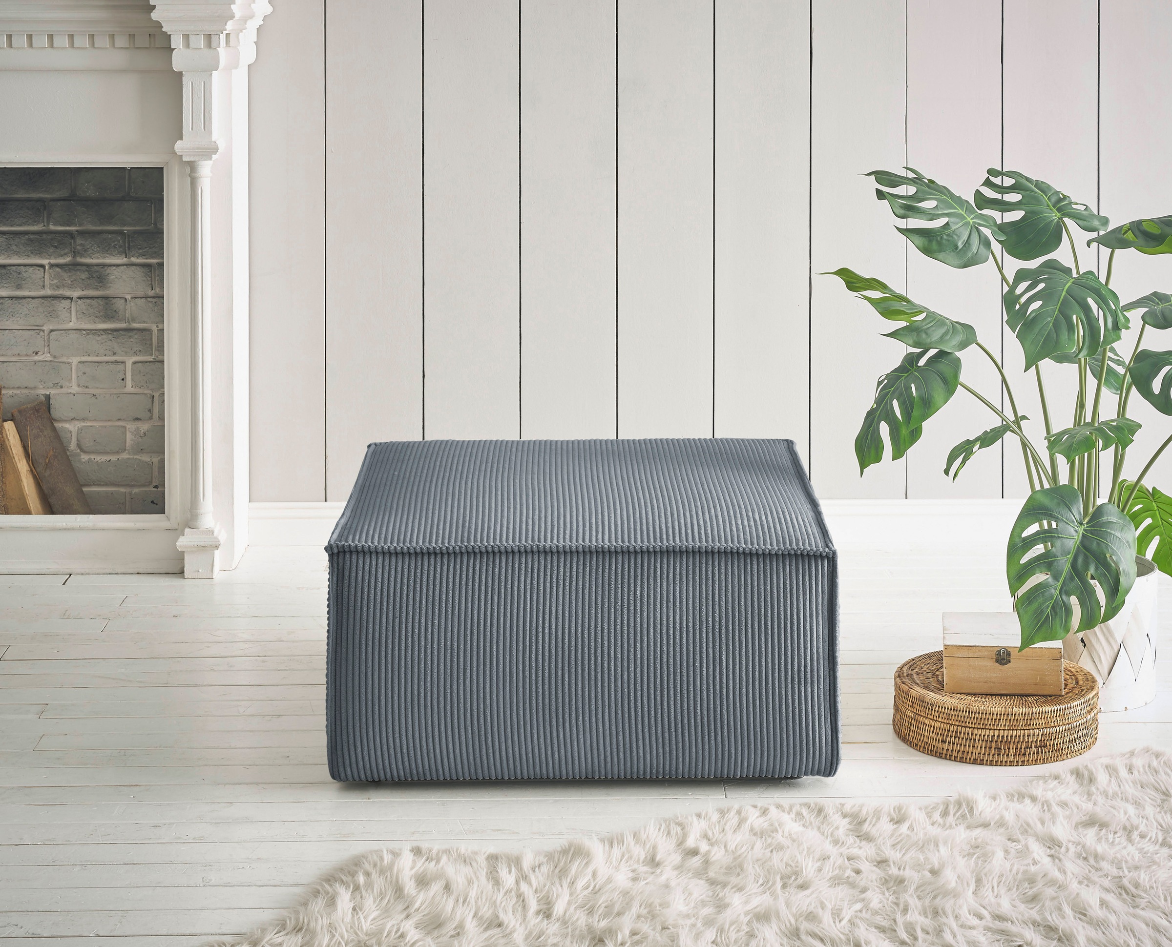Home affaire Hocker »SHERWOOD« Hocker quadratisch, ideale Ergänzung zum Loveseat SHERWOOD