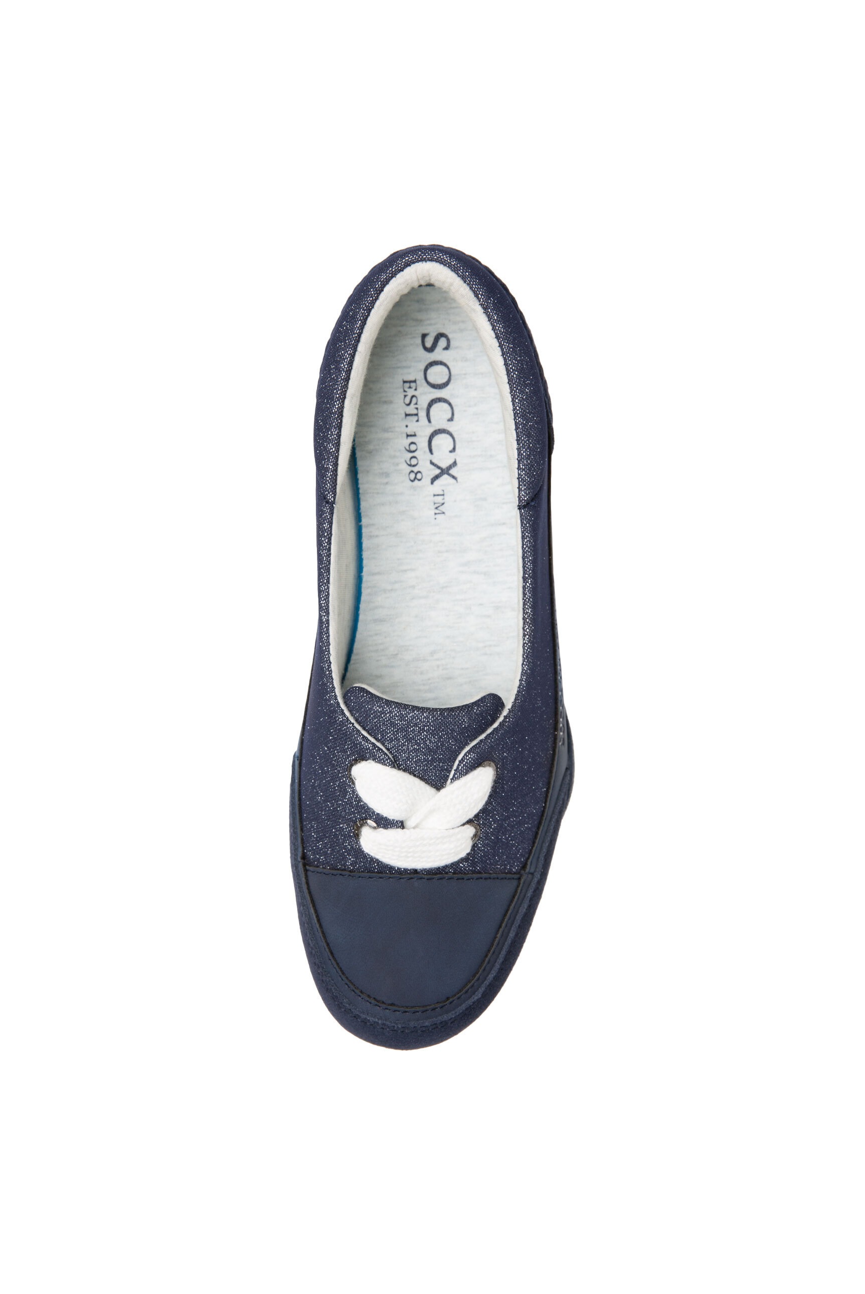 SOCCX Ballerina  mit gepolsterter Textildecksohle