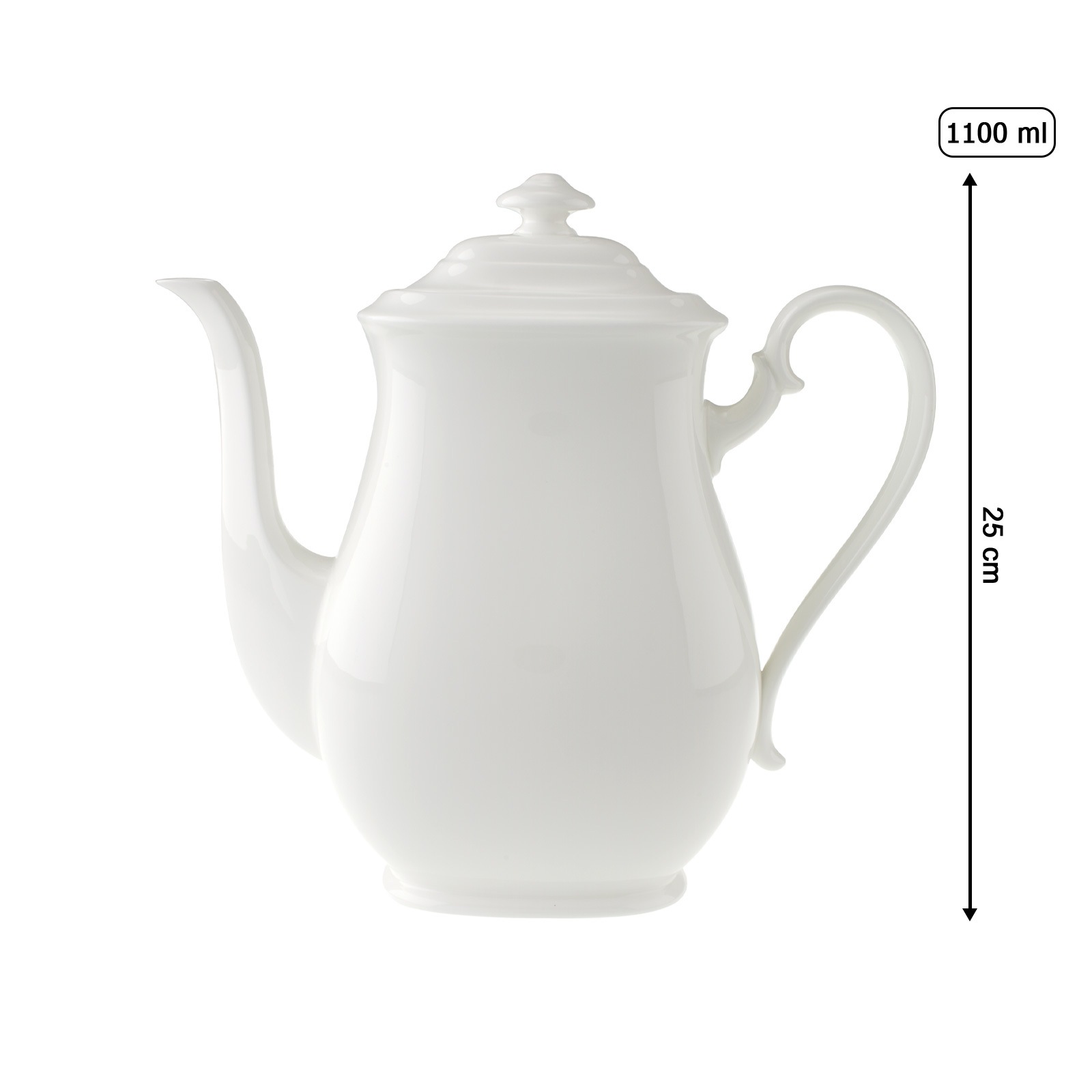 Villeroy & Boch Teekanne "Kaffeekanne Royal 1,1 Liter weiß" günstig online kaufen
