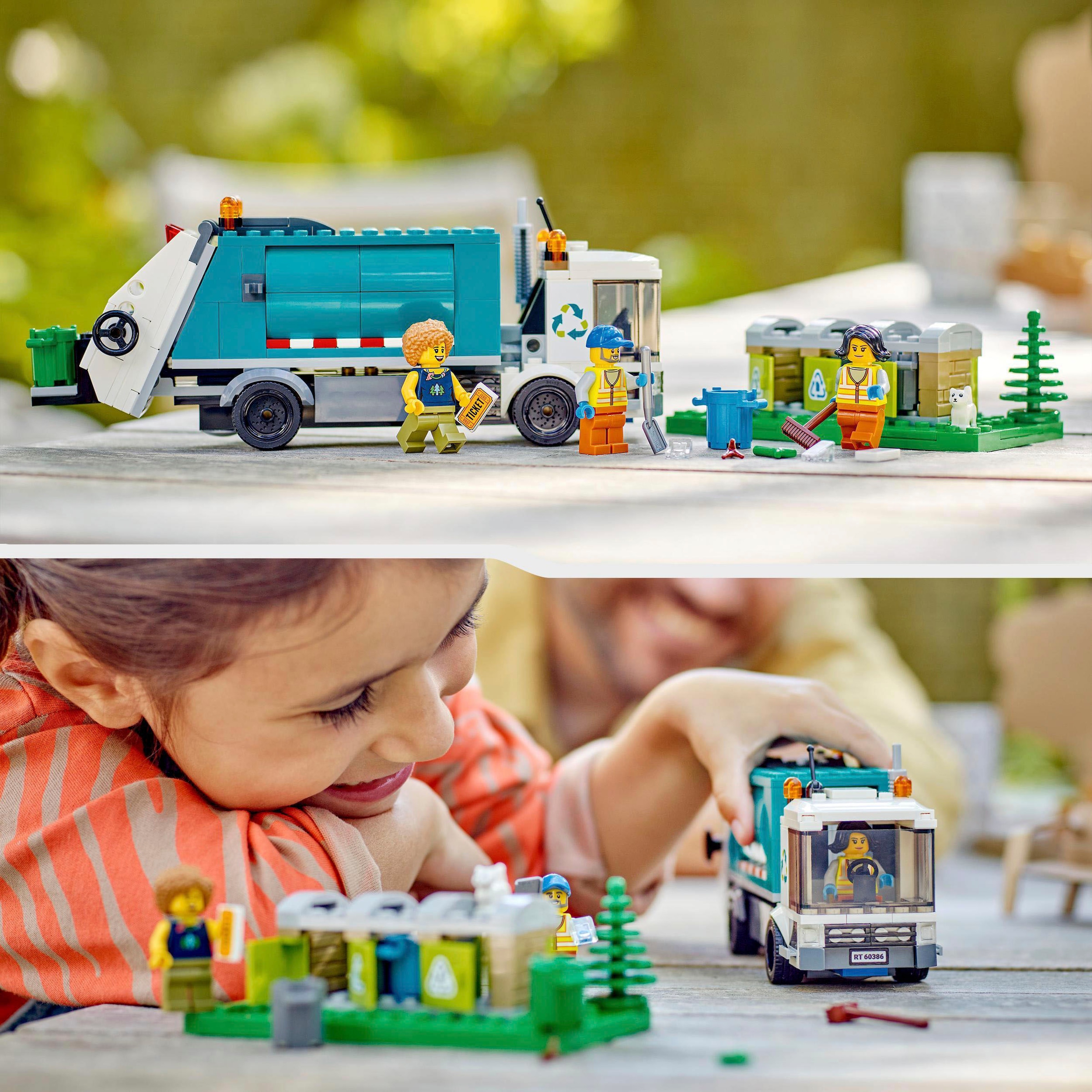 LEGO® Konstruktionsspielsteine »Müllabfuhr (60386), LEGO® City«, (261 St.), Made in Europe