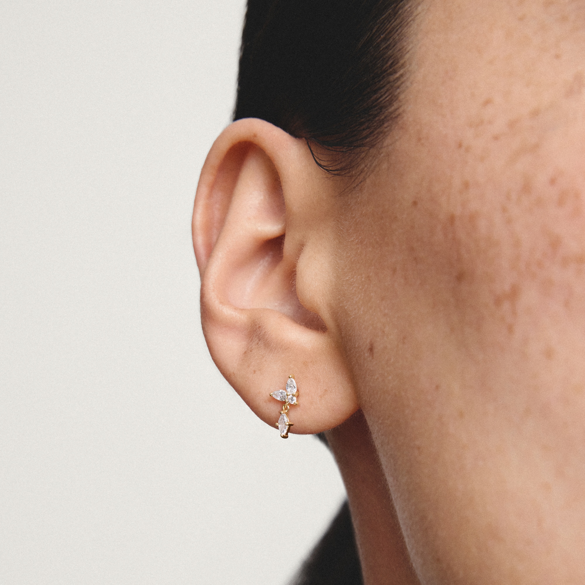 THOMAS SABO Paar Ohrstecker »gelbgoldfarben« mit Zirkonia (synth.)