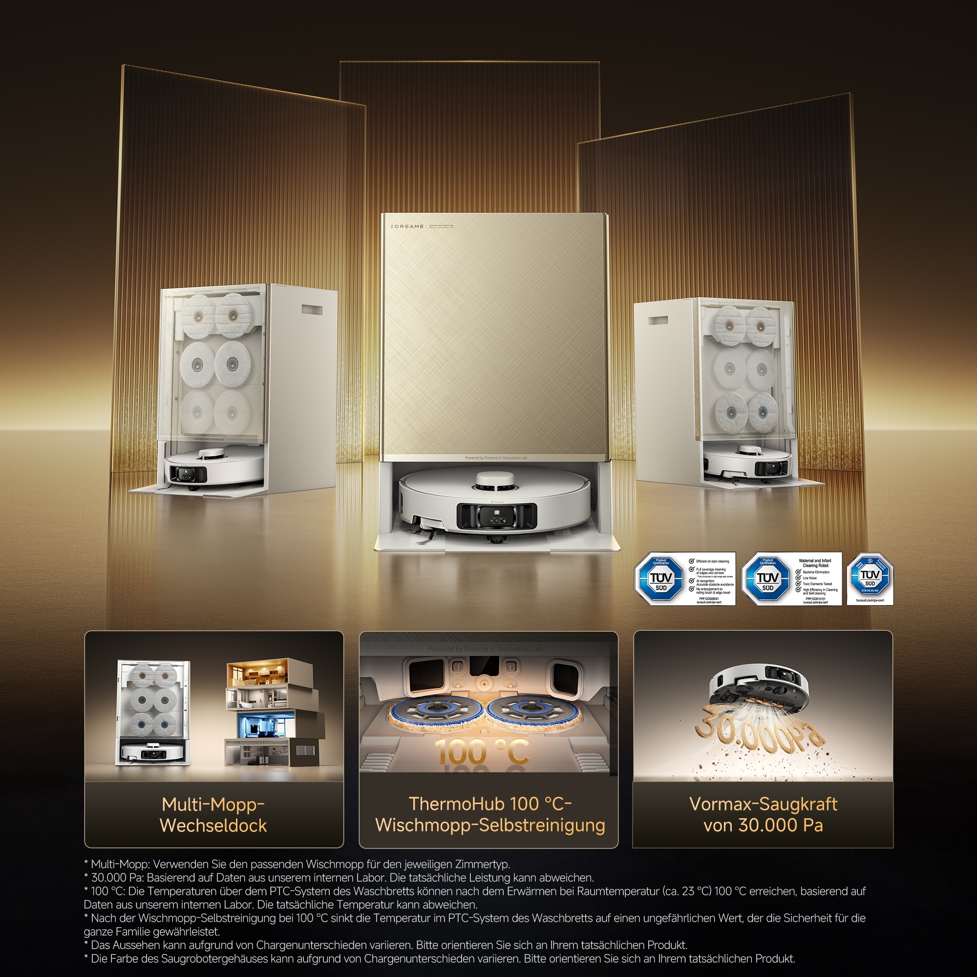 Dreame Saugroboter »Matrix10 Pro« Basisstation, App-Steuerung