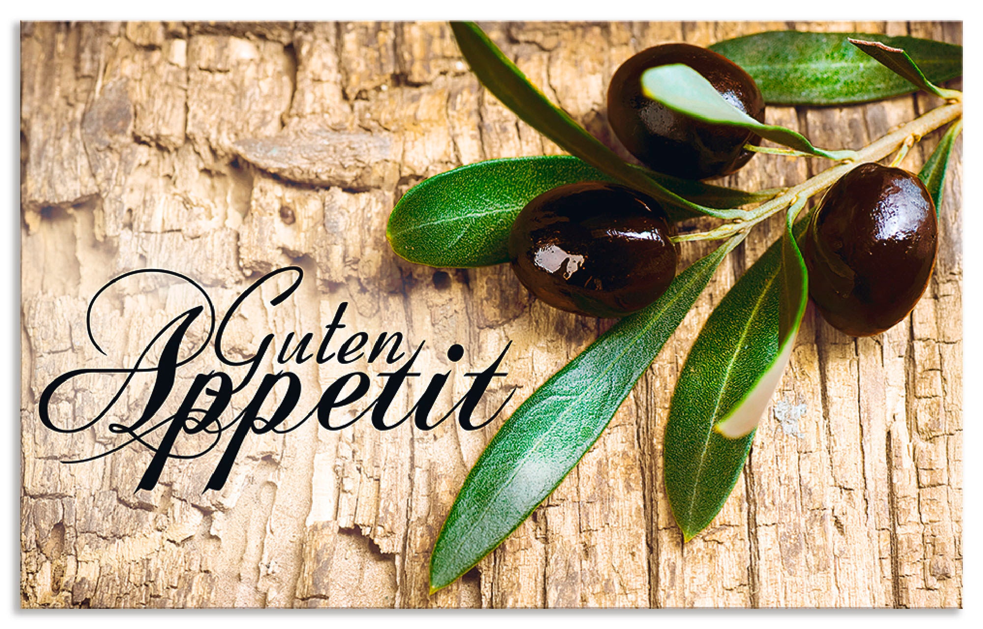 Artland "Oliven Guten Appetit" Alu Spritzschutz mit Klebeband, einfache Mon günstig online kaufen