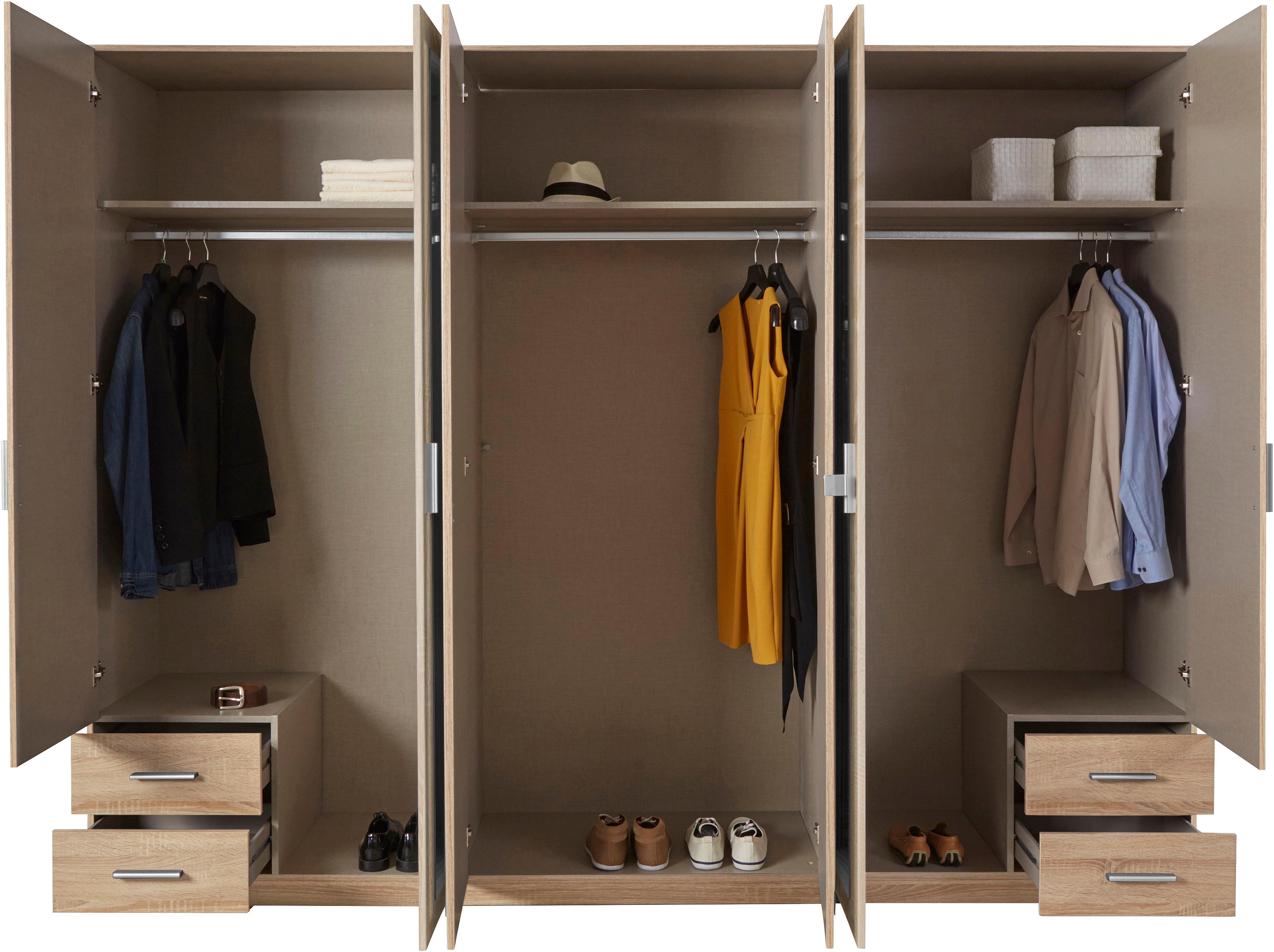 Thumbnail - rauch Drehtürenschrank "Drehtürenschrank Schrank Garderobe Wäscheschrank Schlafzimmer FLEXX" mit 4 Schubkästen