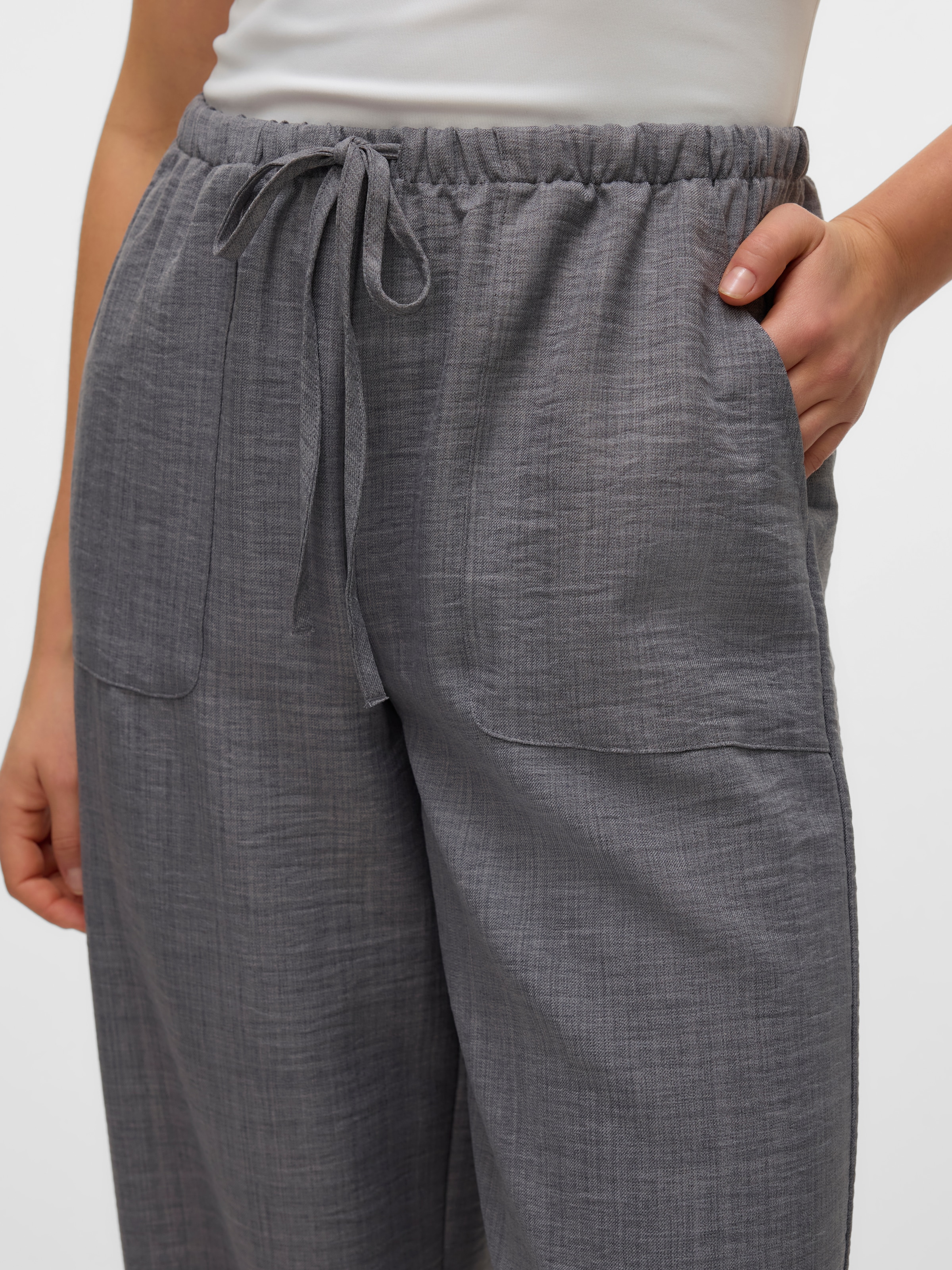 Vero Moda Schlupfhose »VMMELANEY HW LOOSE PANT WVN GA NOOS«
