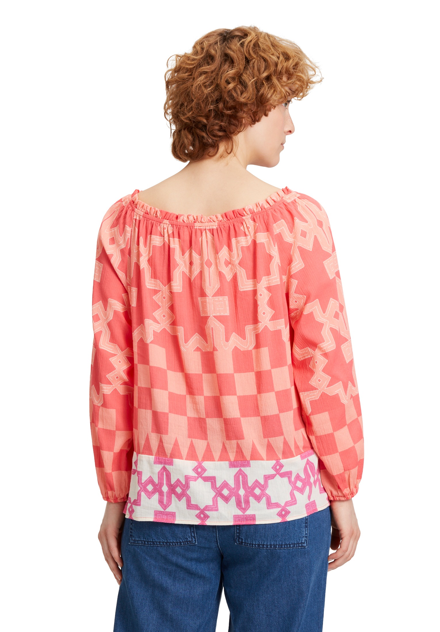 Cartoon Carmenbluse »Cartoon Carmenbluse mit Muster«