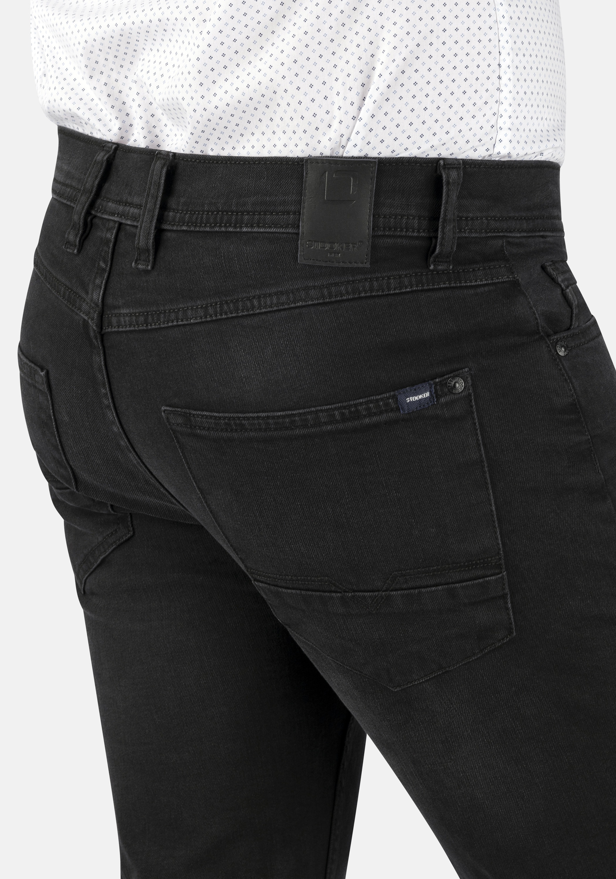 Stooker Men 5-Pocket-Jeans »Glendale Denim Slim Straight Fit«, Slim Straight Fit Casual Clean Wash Denim Jeans für Herren