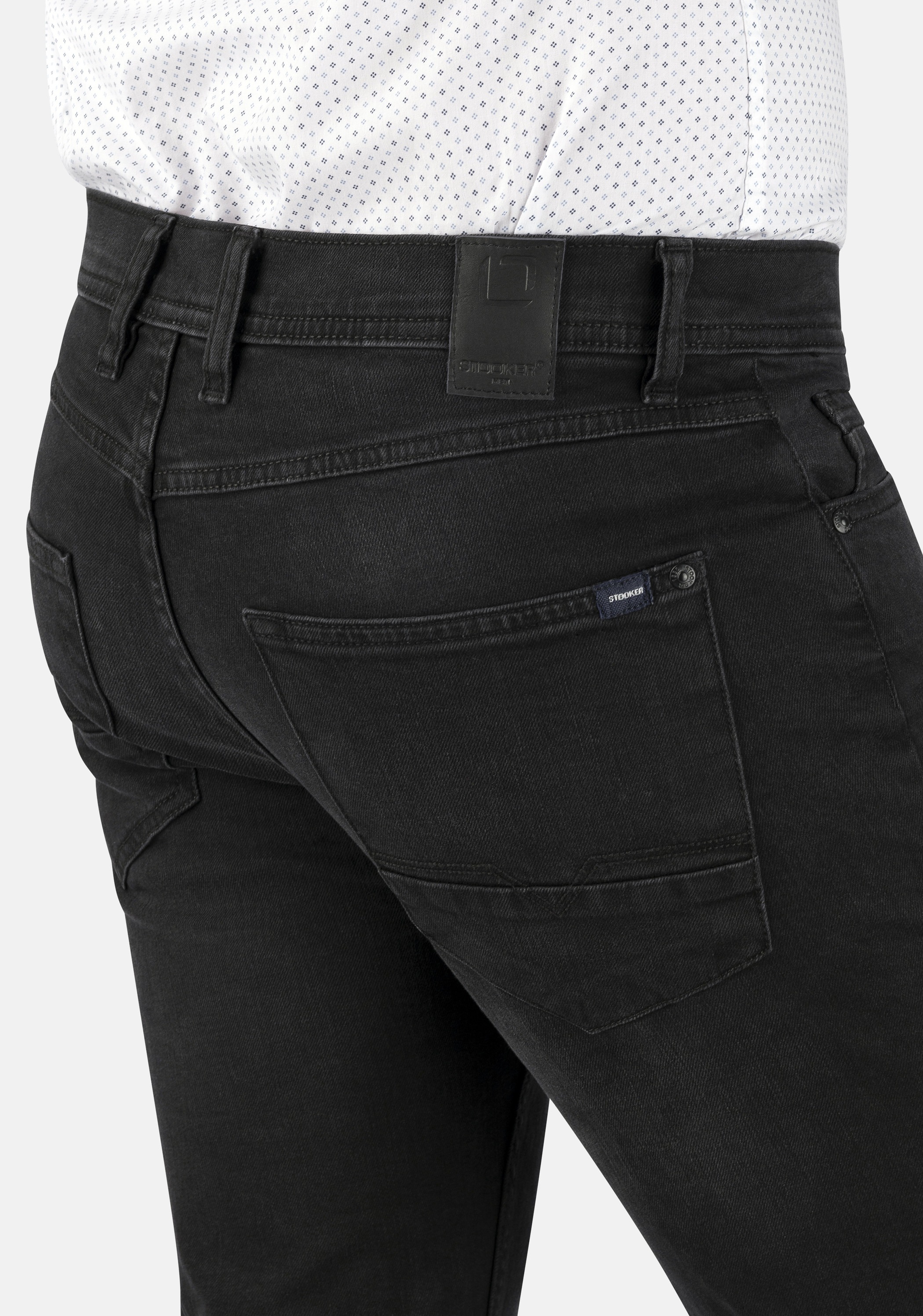 Thumbnail - Stooker Men 5-Pocket-Jeans "Glendale Denim Slim Straight Fit Jeans" Slim Straight Fit Casual Clean Wash Denim Jeans für ...