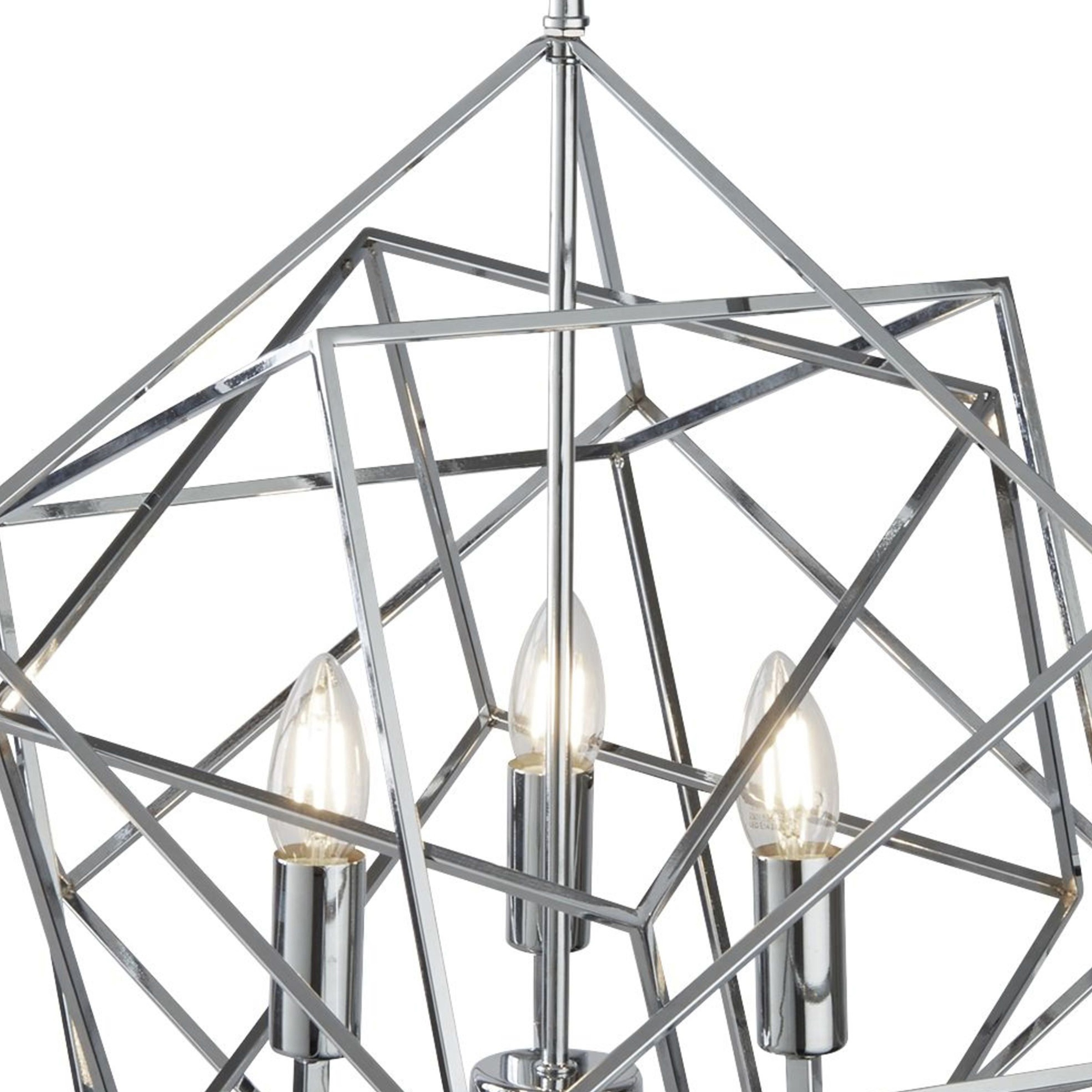 Searchlight Hängeleuchte »Hängeleuchte Cube, 3-flammig«, 3 flammig, Leuchtmittel E14 | ohne Leuchtmittel, Minimalistisches Ambiente
