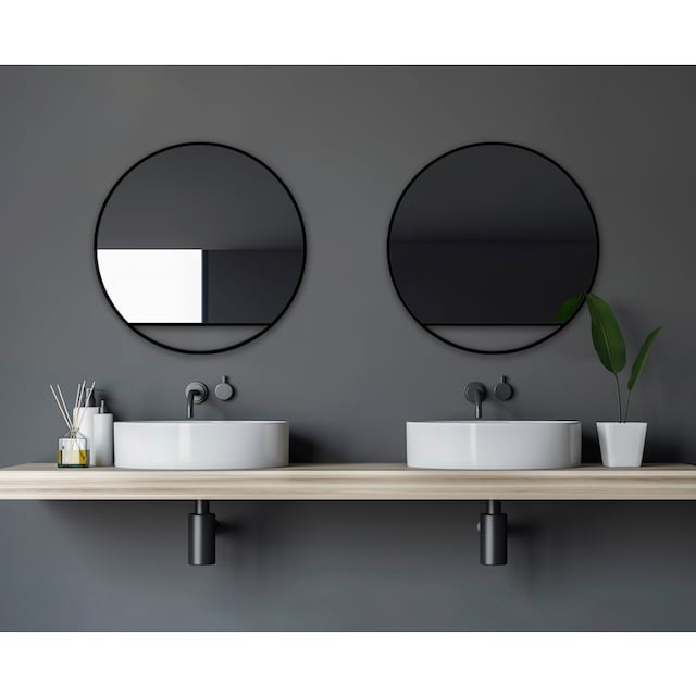 Talos Wandspiegel, dekorativer runder Spiegel mit Aluminiumrahmen, Ø 60 cm  kaufen | BAUR