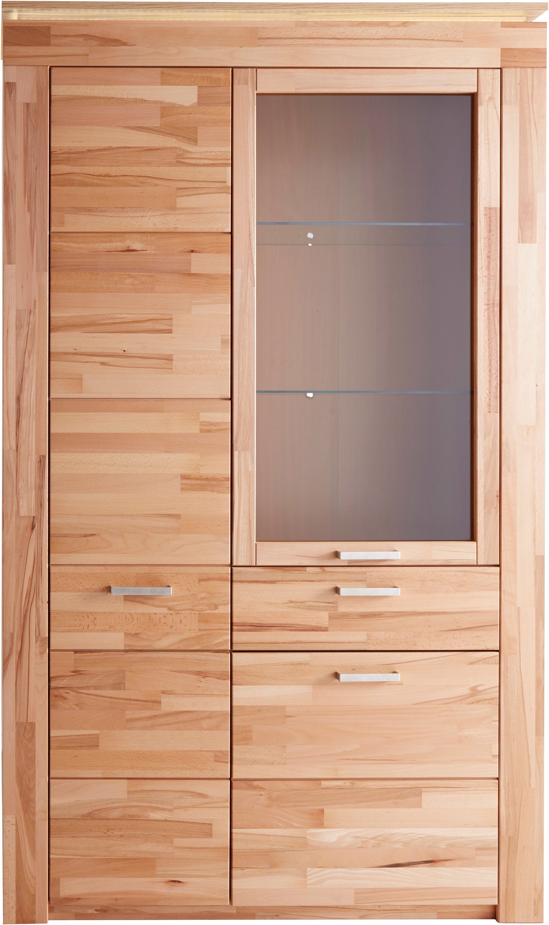 VOGL Möbelfabrik Vitrine Höhe 209 cm, Breite 122 cm mit viel Stauraum, teil günstig online kaufen