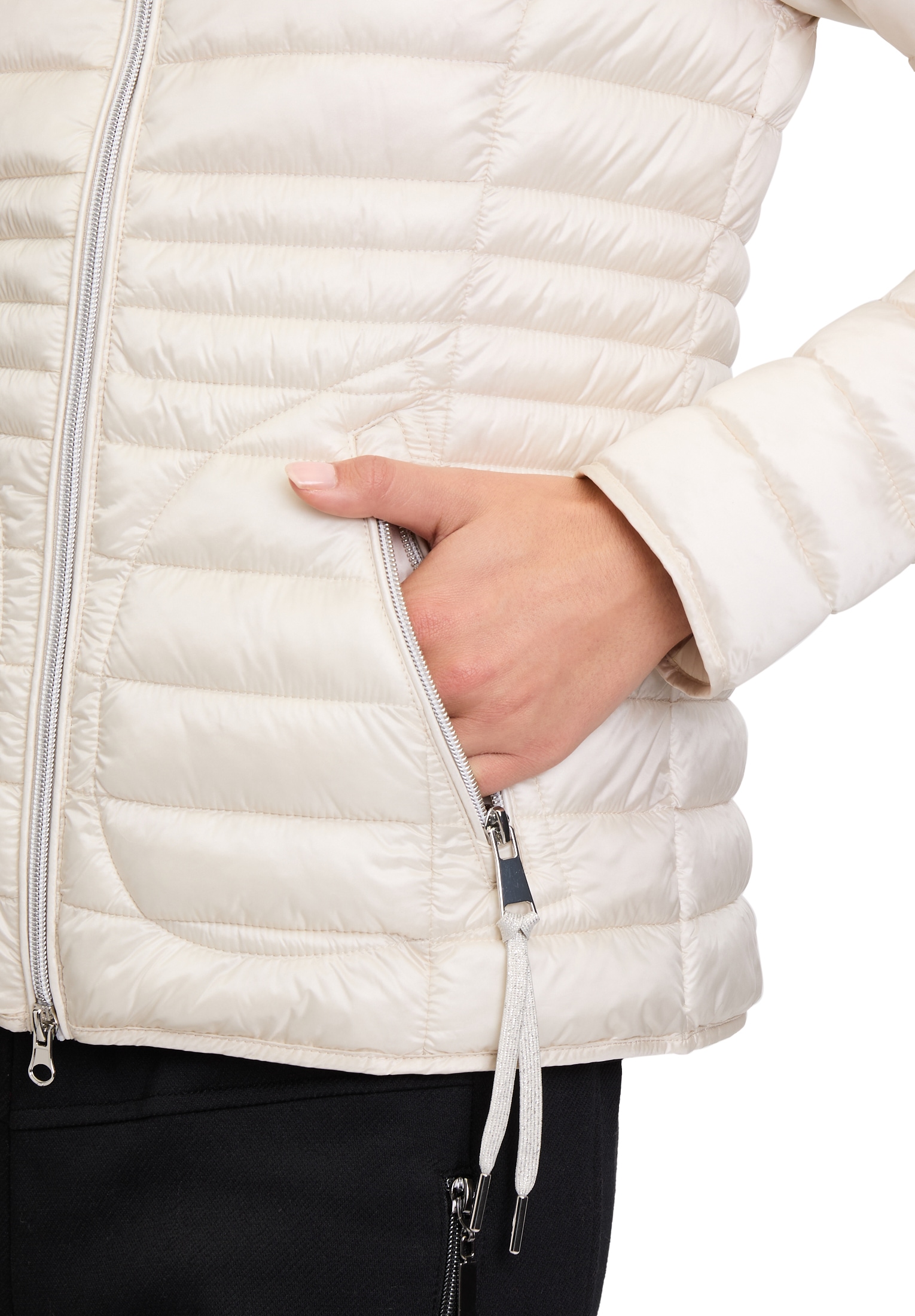 Cartoon Steppjacke »Damen Steppjacke mit Reißverschlusstaschen« mit Kapuze