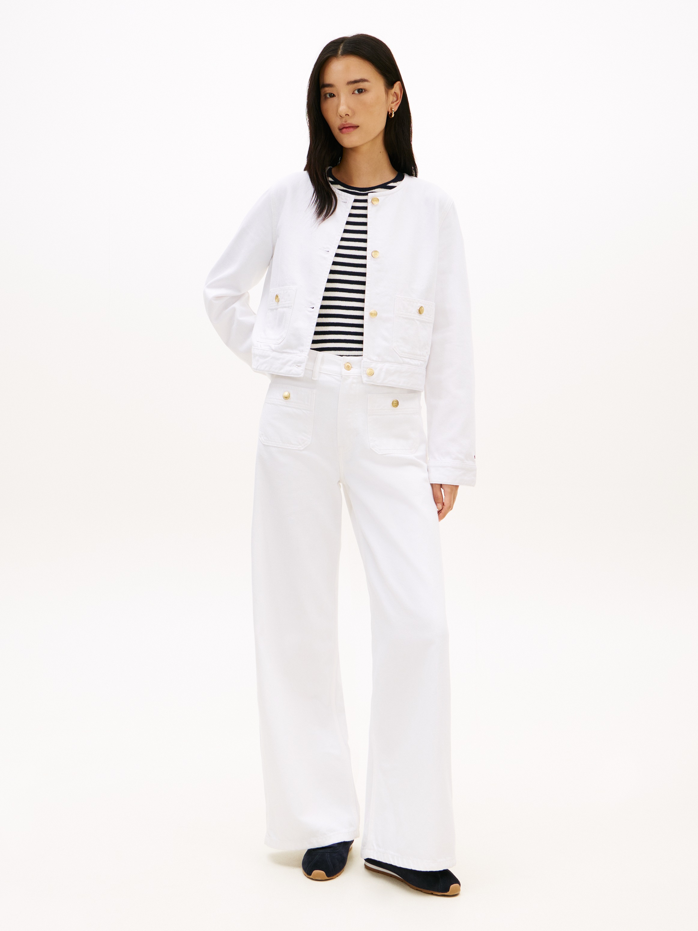 Thumbnail - Tommy Hilfiger Outdoorjacke "DNM CLR LADY JACKET LS" mit Zierknöpfen