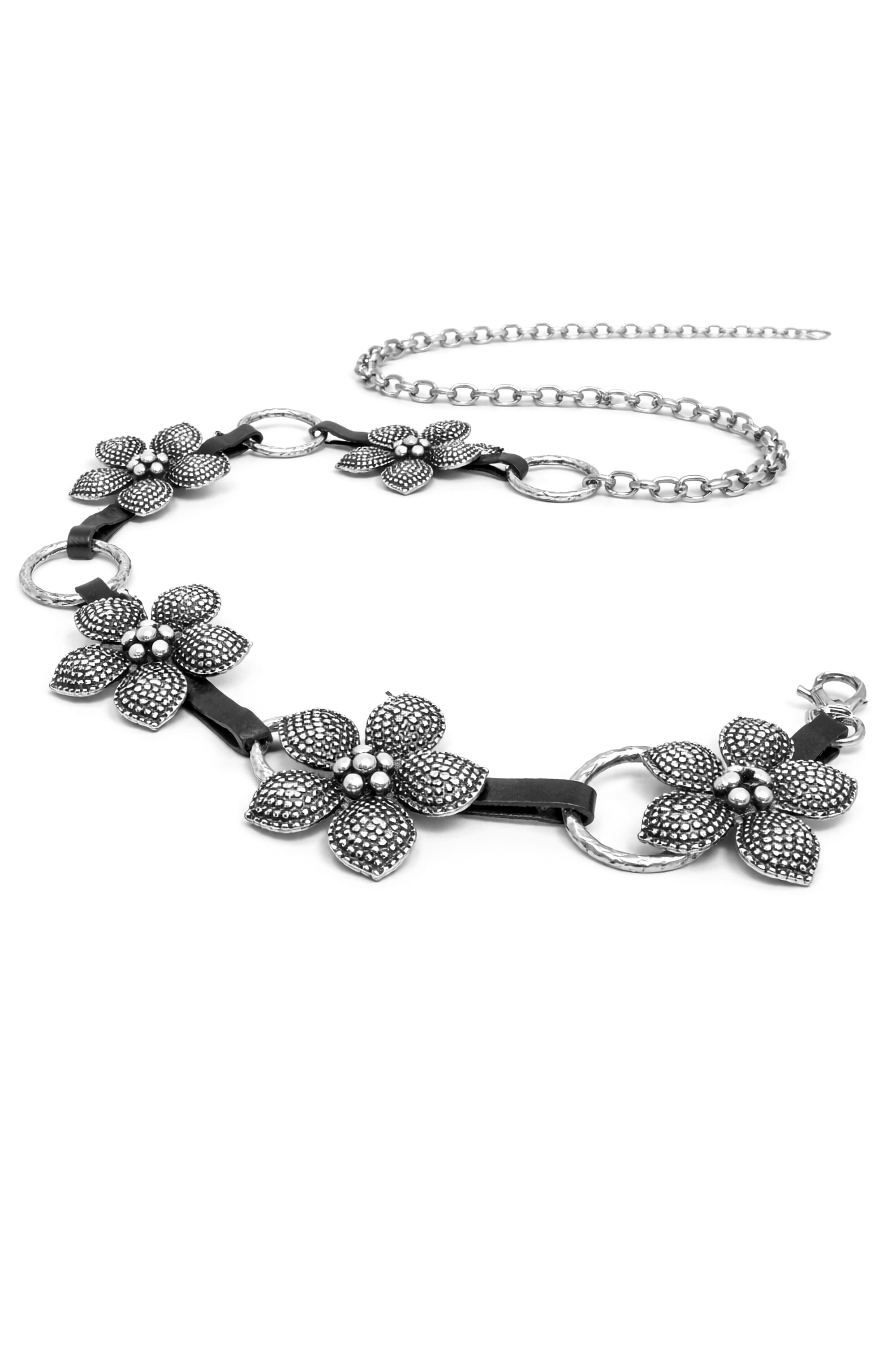 COLLEZIONE ALESSANDRO Kettengürtel "Florist" mit echtem Leder, Made in Ital günstig online kaufen