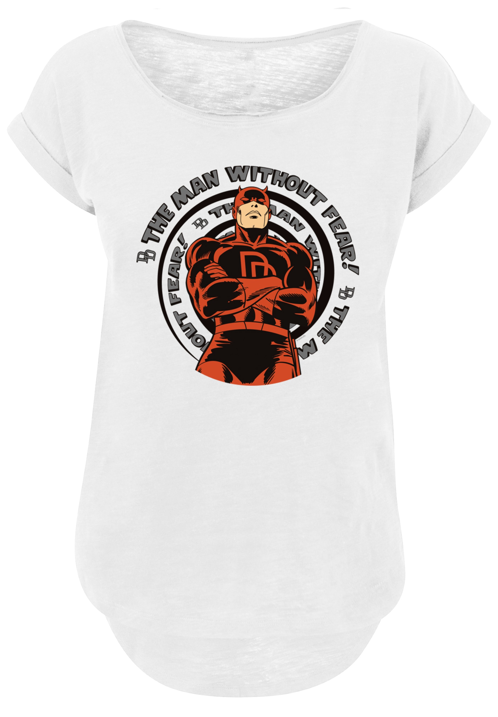 F4NT4STIC T-Shirt »Marvel Daredevil Spiral«, Damen,Premium Merch,Lang,Longshirt,Logo Print