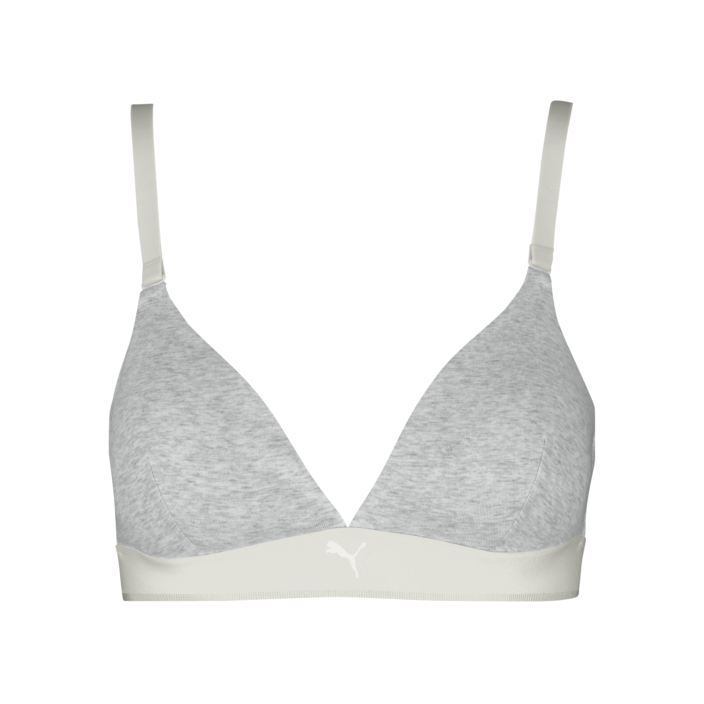 PUMA Bügelloser BH »PUMA WOMEN COTTON TRIANGLE BRALETTE« herausnehmbare gepolsterte Cups für anpassungsfähigen Look