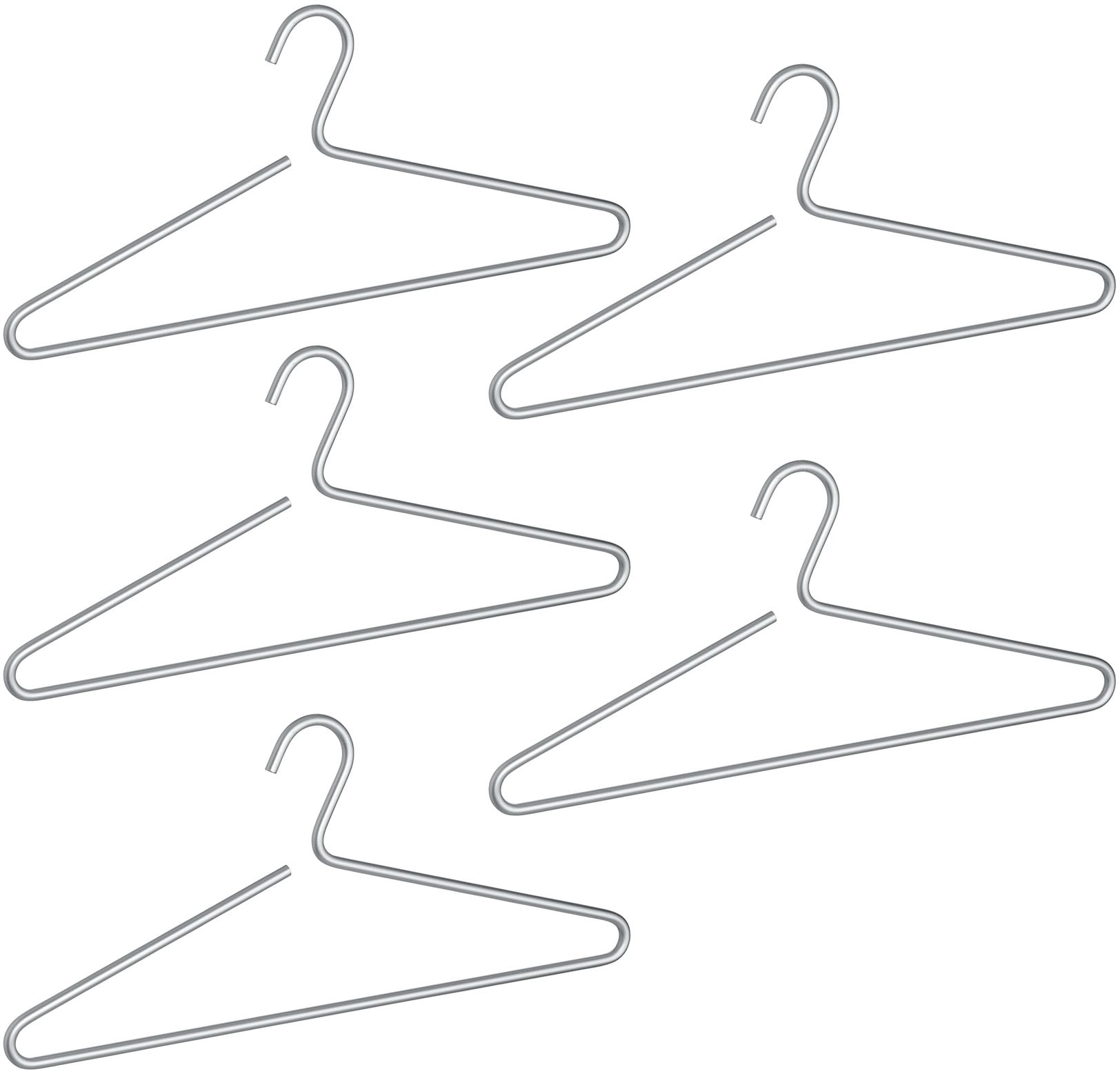 WENKO Kleiderbügel "Modell Lux" Garderobenbügel aus Aluminium, minimalistis günstig online kaufen