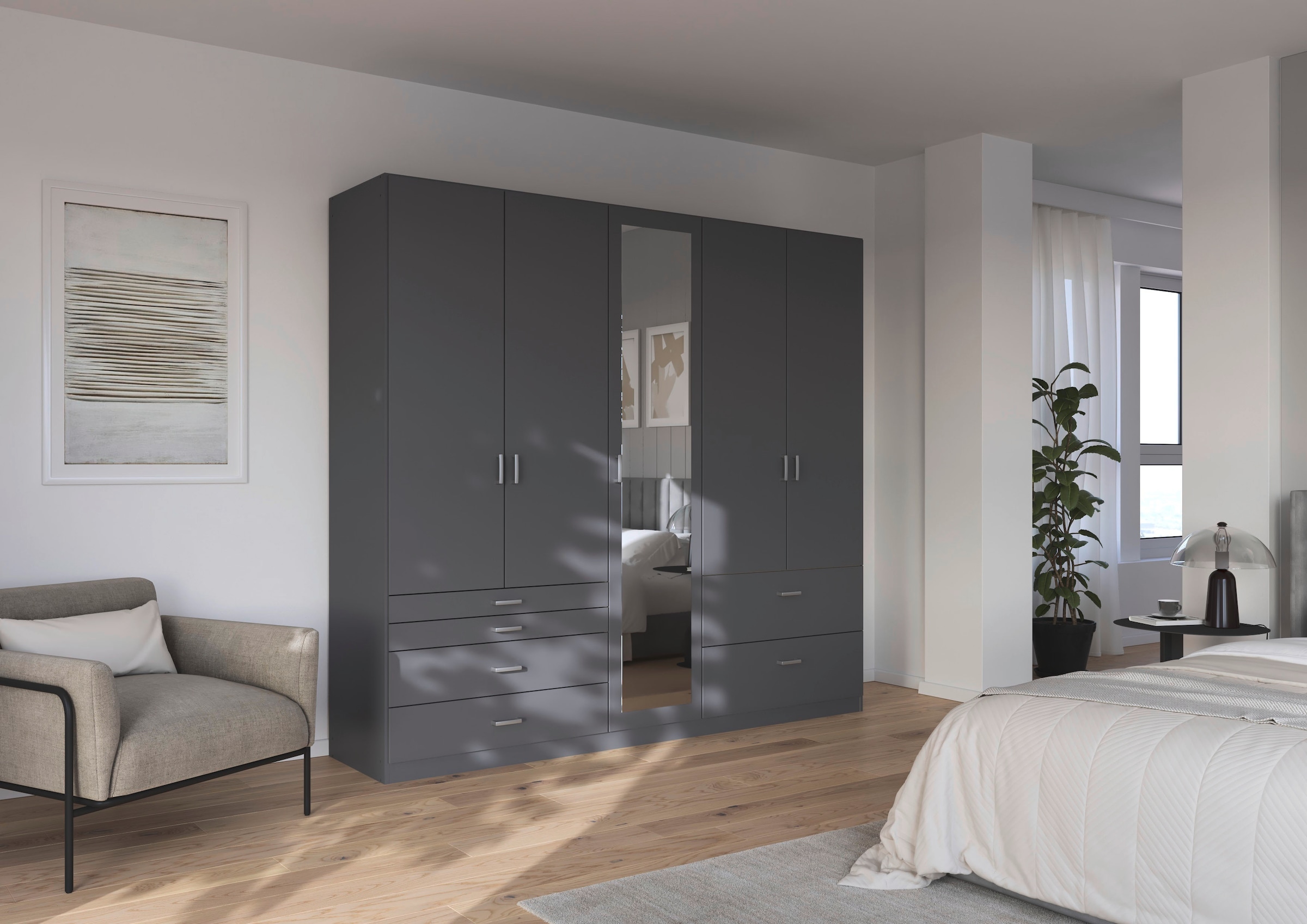 rauch Kleiderschrank »Kleiderschrank Schrank Garderobe Wäscheschrank WILDBERG« Breiten 226/271 cm, Höhen 210/229 cm,  mit 6 Schubladen, obere Schublade mit Holz-Einteilung MADE IN GERMANY