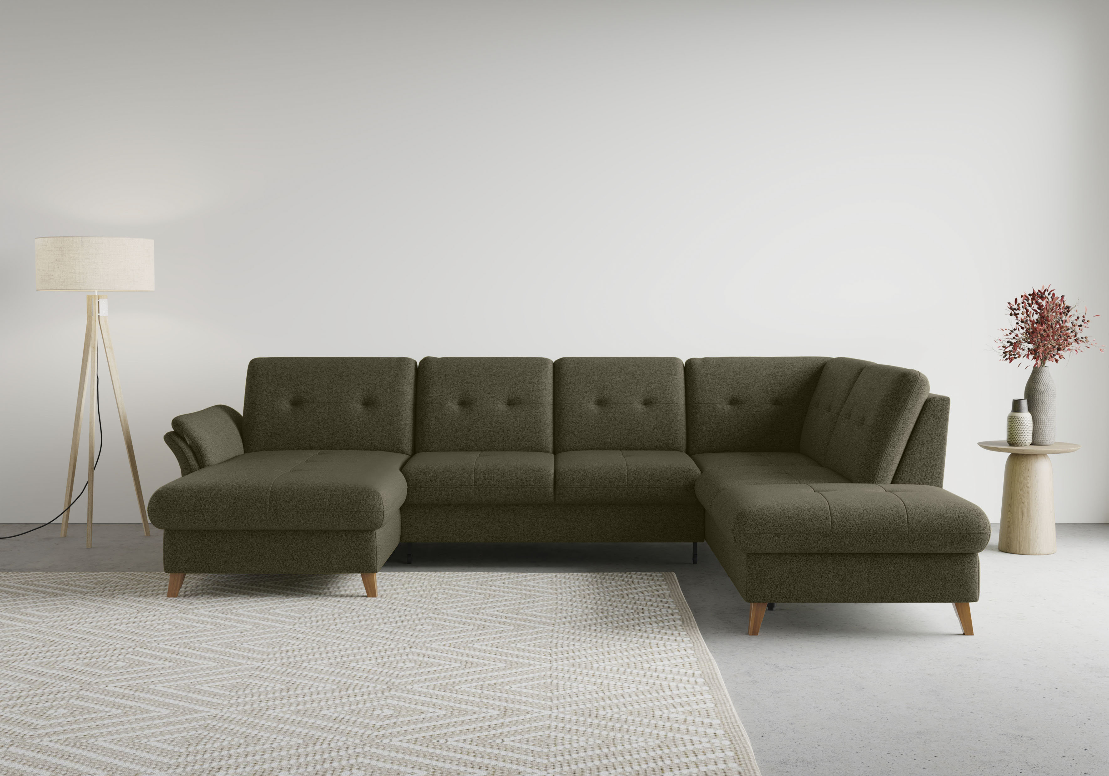 sit&more Wohnlandschaft "Göteborg" inkl. Sitztiefenverstellung, wahlweise mit Bettfunktion & Bettkasten
