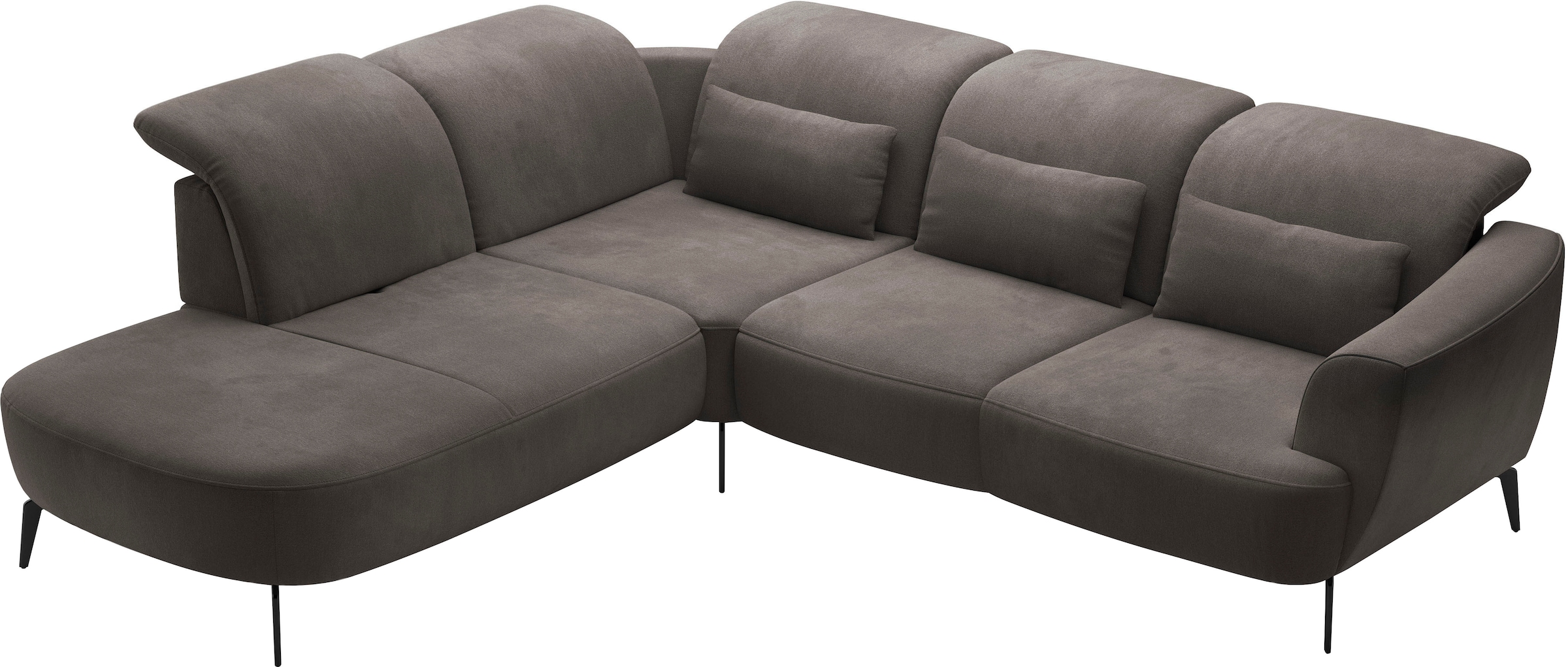 sit&more Ecksofa »Zoe«, ink.Sitztiefenverstellung, wahlweise mit Kopfteilverstellung