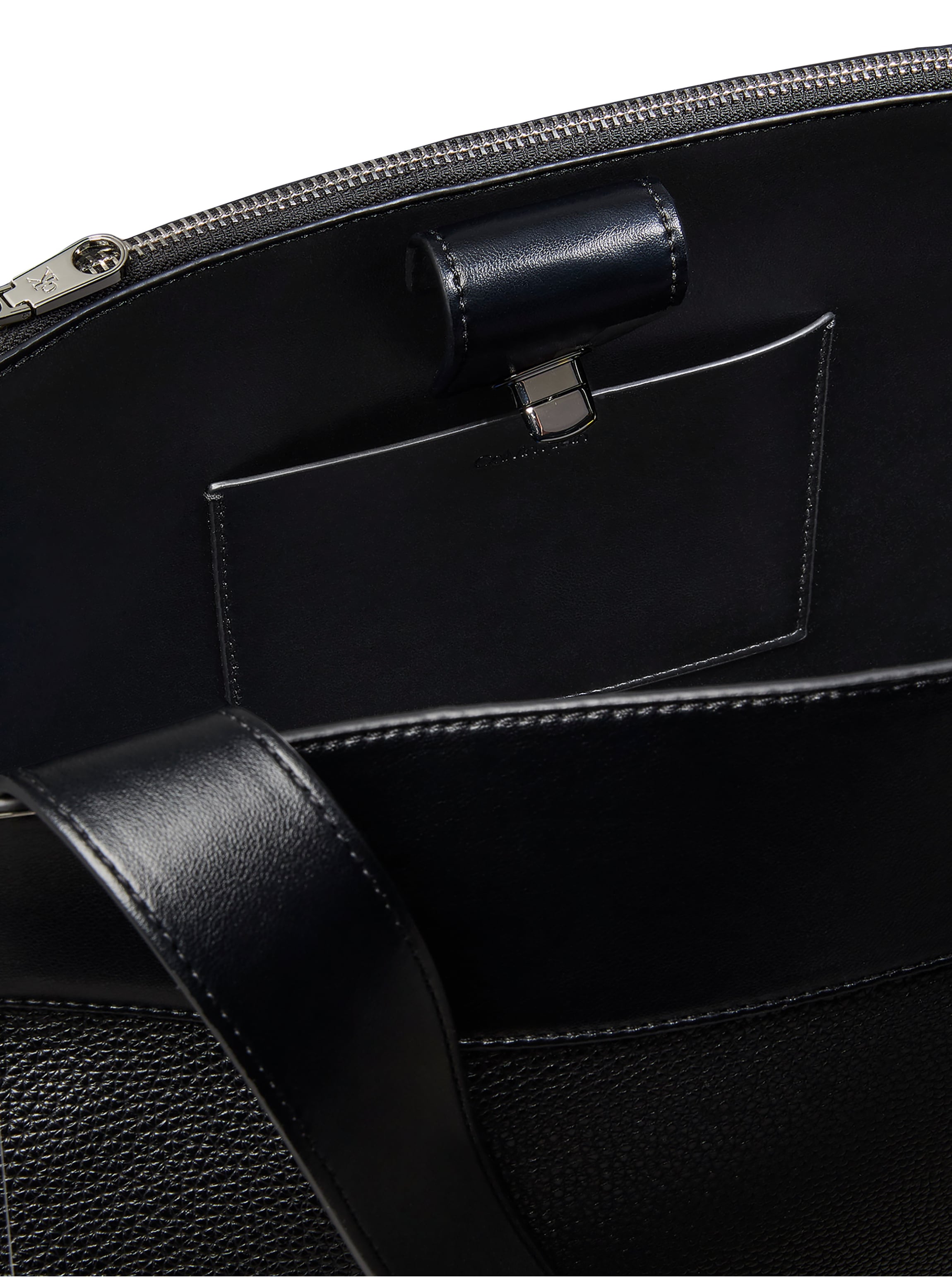 Calvin Klein Tragetasche »MIX MEDIA WORK TOTE« Damen Handtasche, Schultertasche, Henkeltasche mit Drehverschluss