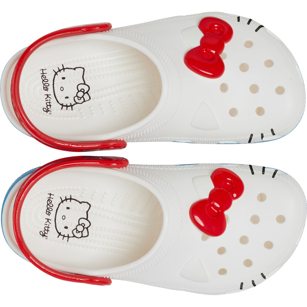 Crocs Clog »Hello Kitty«, Sommerschuh, Schlappen, Hausschuh, Badeschuh mit Fersenriemen