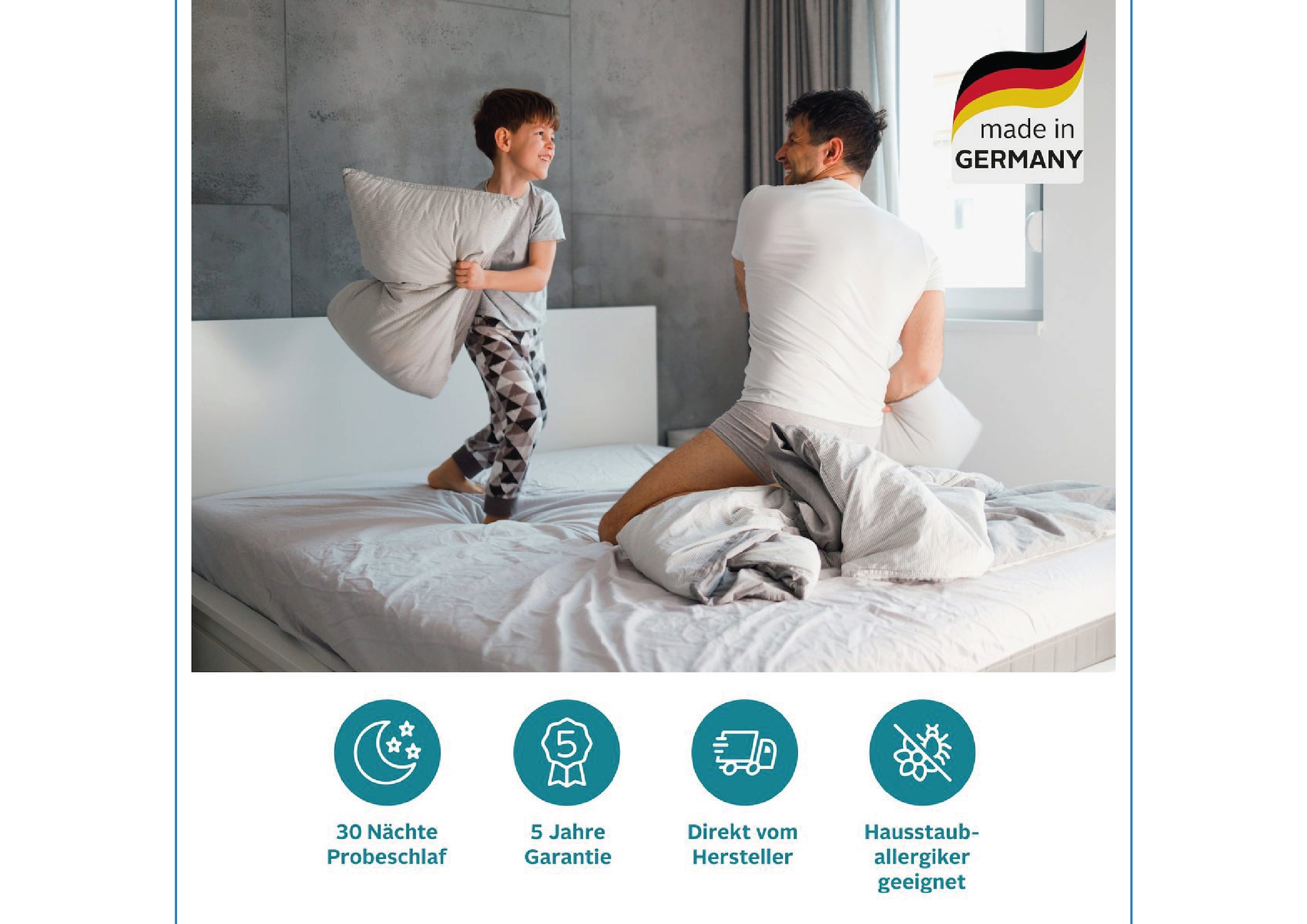 OTTO home Hybridschaum-Matratze »Flipper, 90x200 cm, 140x200 cm & mehr, langlebige Qualität (RG 39)« 19 cm hoch Raumgewicht: 39 kg/m³ 1 Stk. tlg. besondere, ergonomische Schulterzone, H2+3/H3+4/H4+H5, Wendematratze