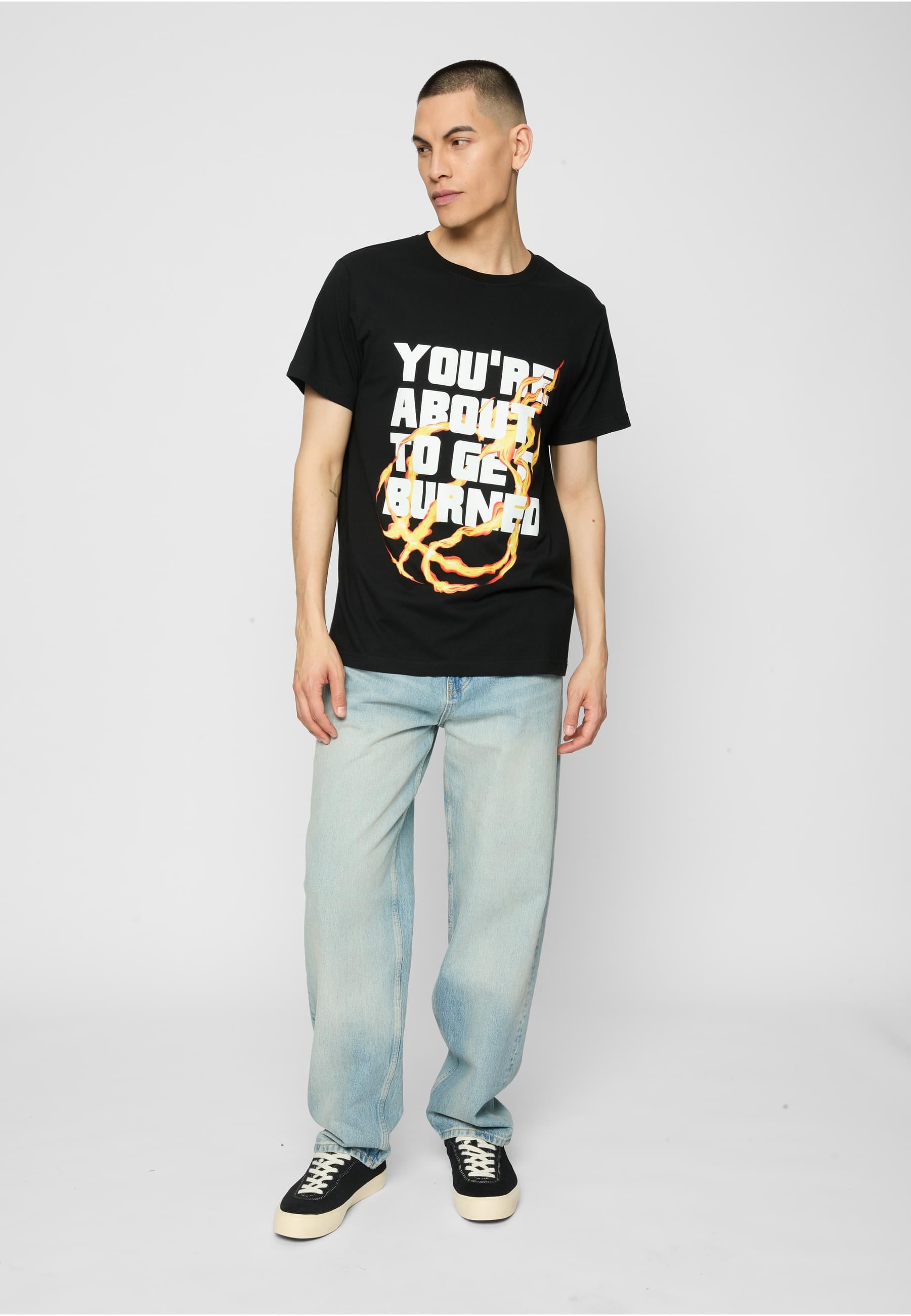 MisterTee T-Shirt »MisterTee Herren You' re About To Get Burned Tee«, (1 tlg.)