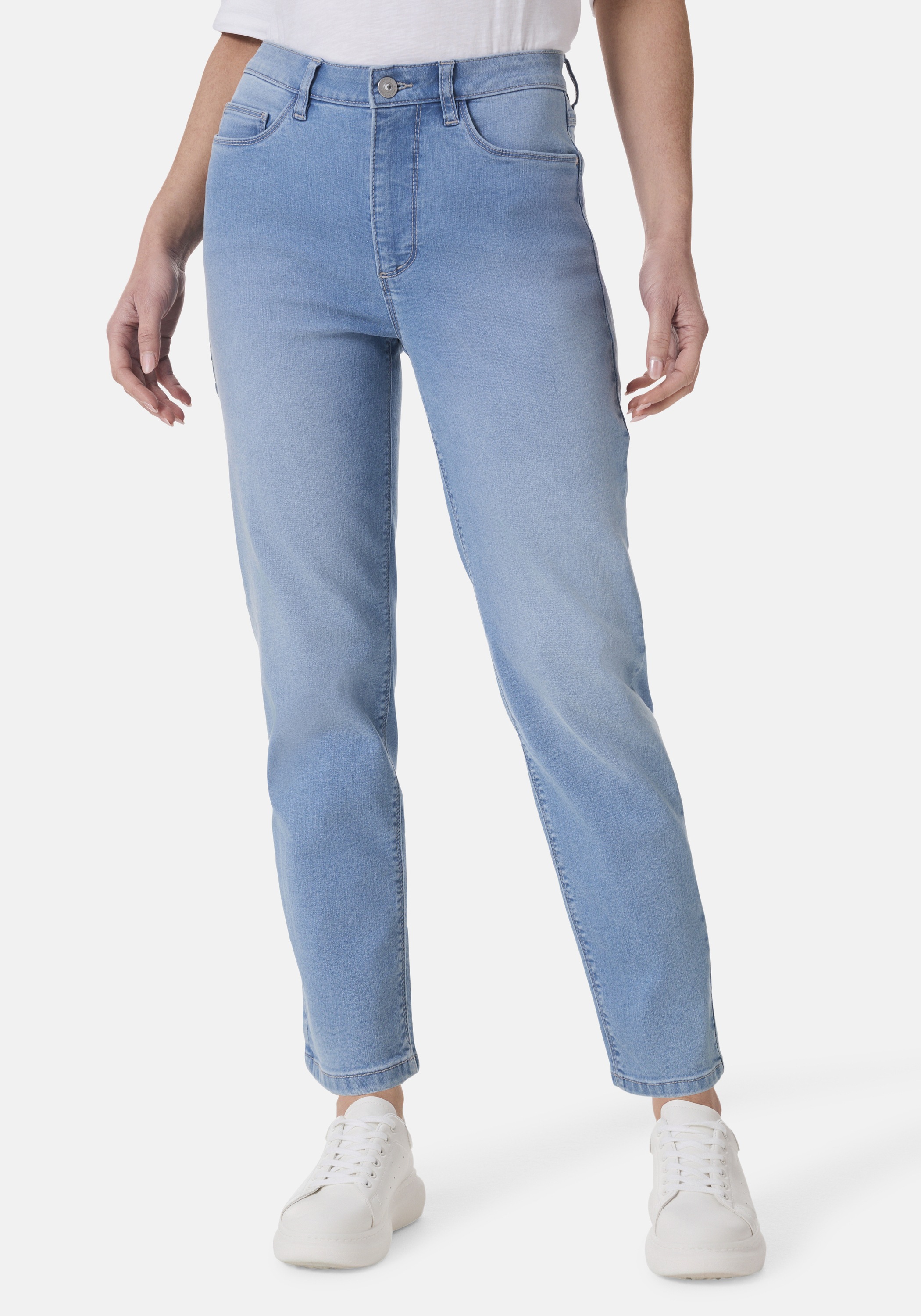 STOOKER WOMEN "Nizza Denim Tapered Fit Jeans" Tapered Fit Casual Clean Wash Denim Jeans für Damen