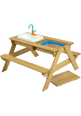 Wasserspieltisch »TP274U«, BxLxH: 94x89x71 cm, Holz Picknick Tisch mit Waschbecken