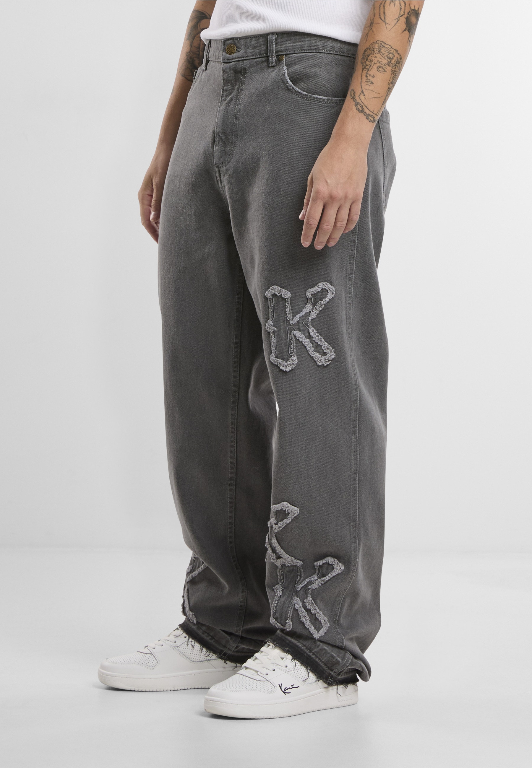 Karl Kani Bequeme Jeans »Karl Kani KK Patch Baggy Five Pocket Denim vintage«