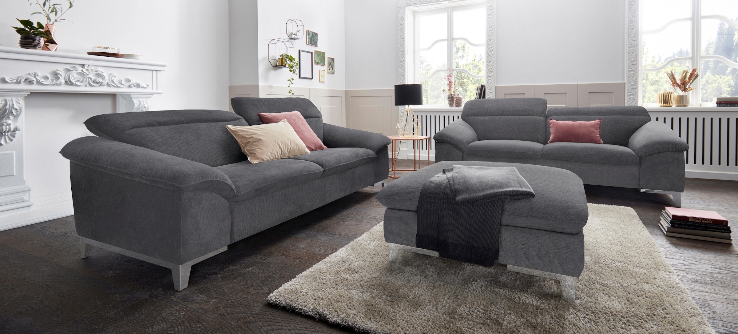 COTTA Polstergarnitur "Teresa L-Form", (Set), Set bestehend aus: Ecksofa mi günstig online kaufen
