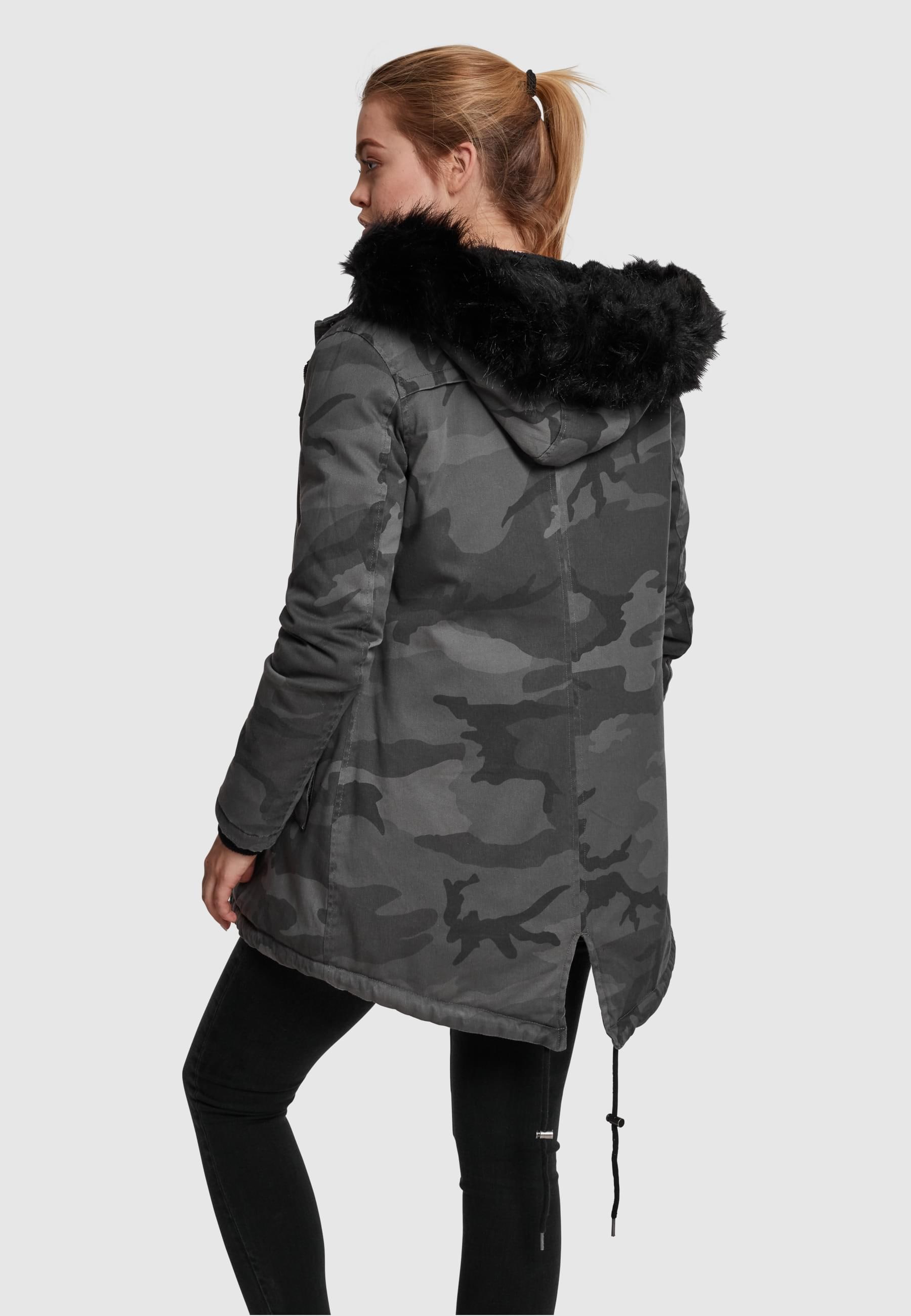 URBAN CLASSICS Parka »Urban Classics Damen Ladies Overdyed Camo Parka«, (1 St.), mit Kapuze
