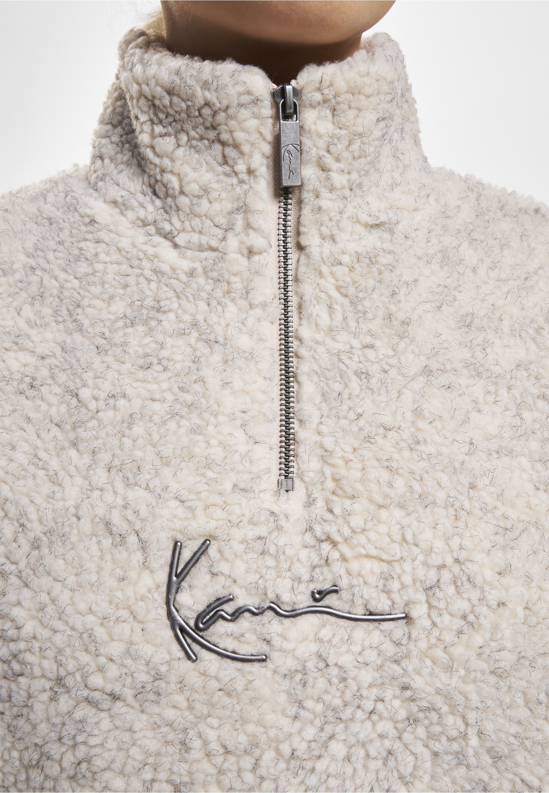Karl Kani Sweater »Karl Kani Damen KW233-043-1 KK Metal Signature Teddy Troyer«
