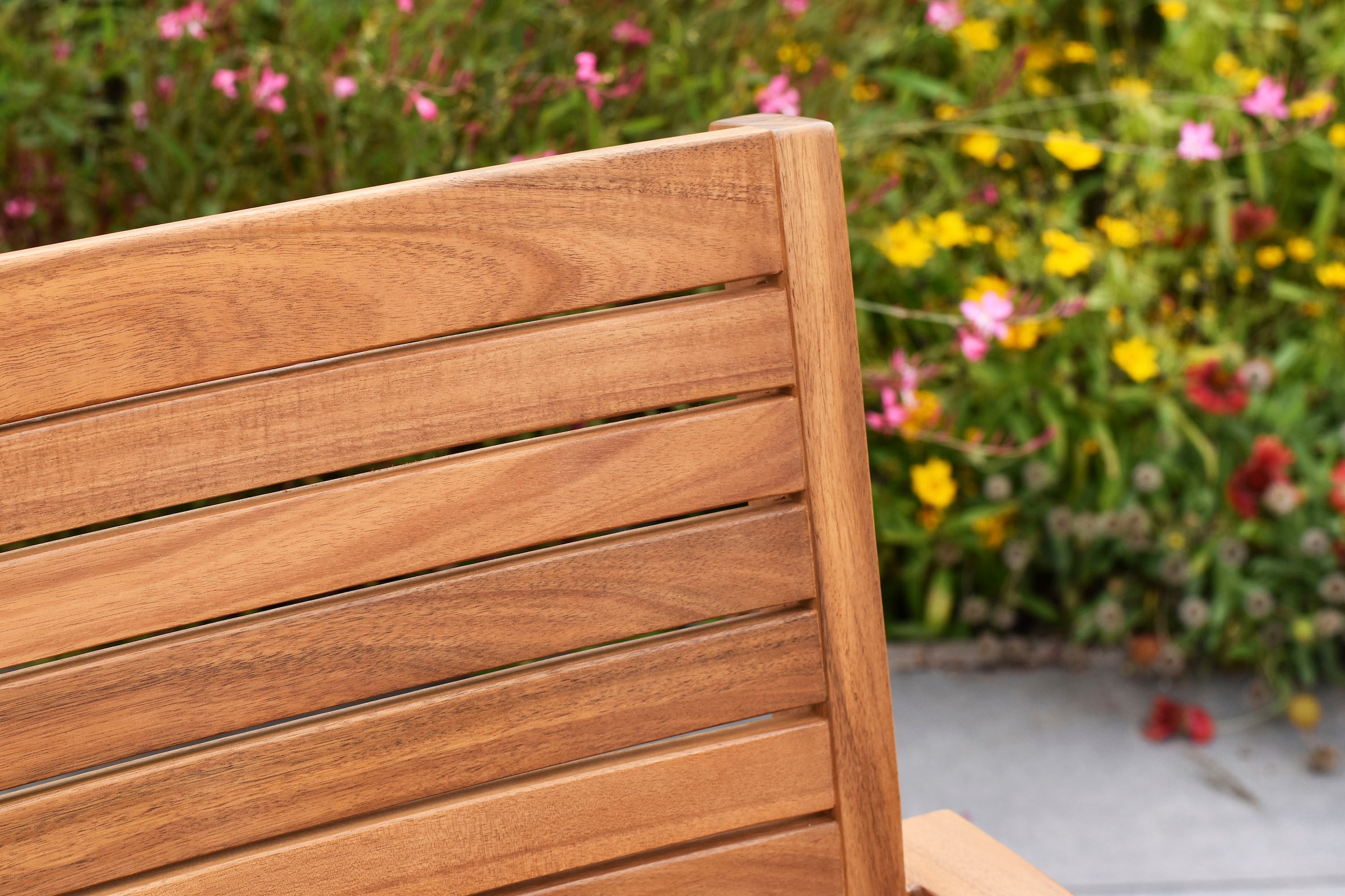 MERXX Garten-Essgruppe »»Batavia«« Set, Tisch doppelt ausziehbar: 100x 180/220/260x 75 cm, 7 Stk. tlg. moderne Landhausoptik in warmen Holznuancen